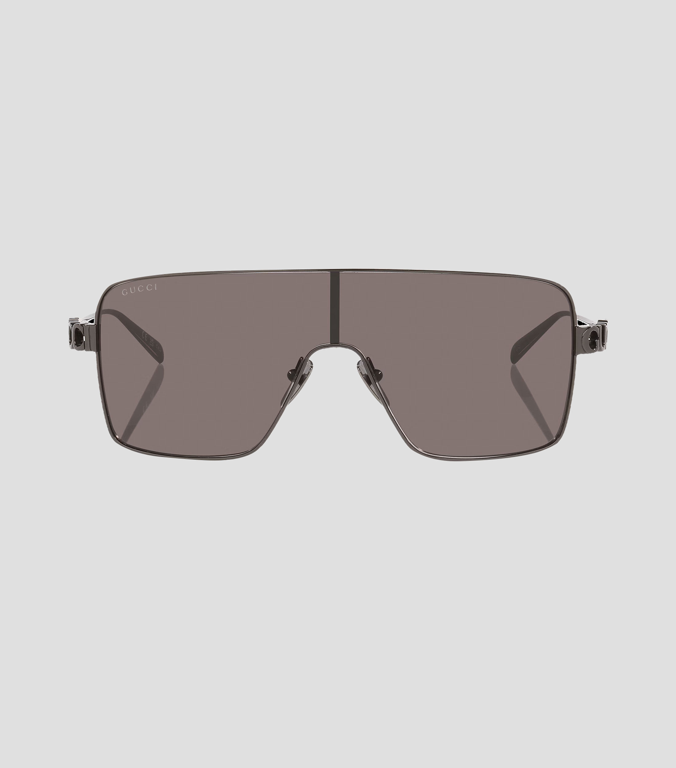Lentes de sol irregulares plateado Unisex