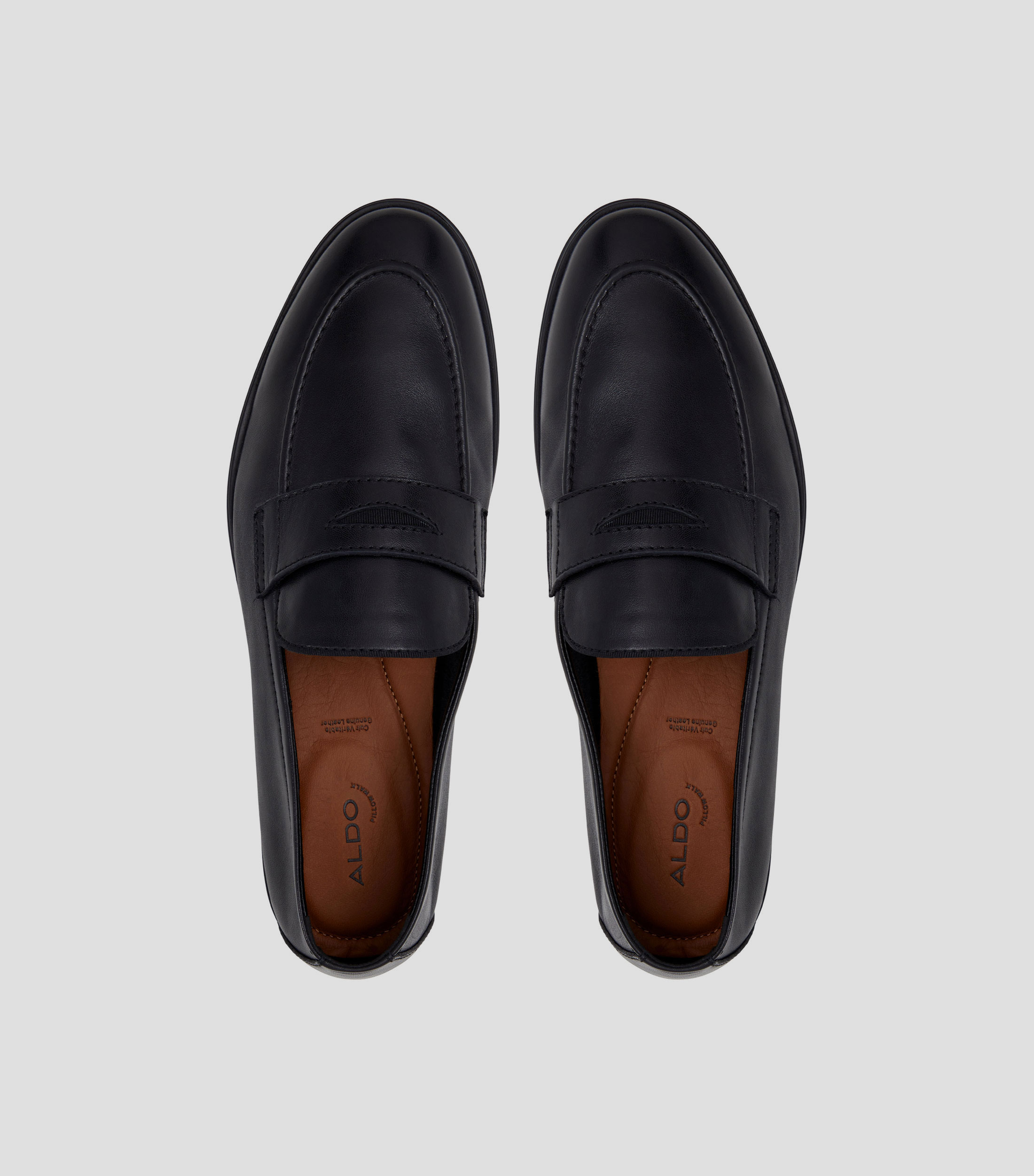 Mocasines en piel con cintillo Hombre