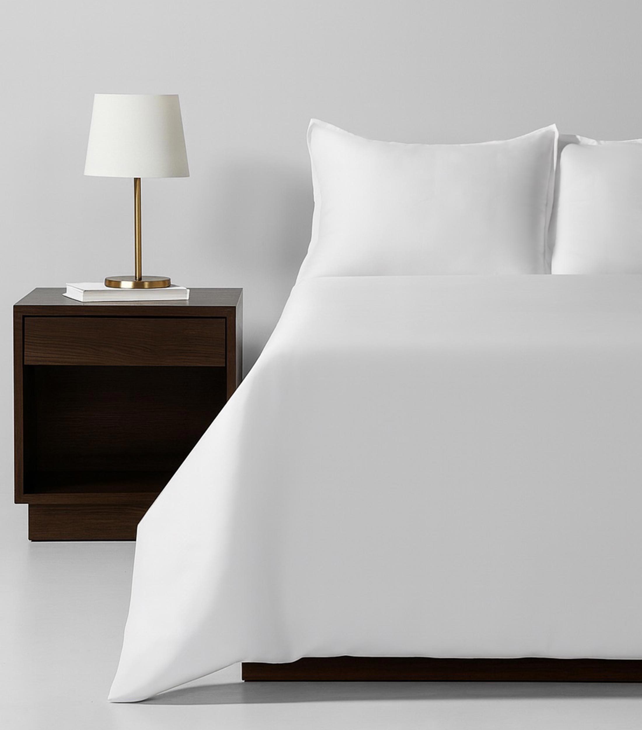 Juego de funda para duvet matrimonial/queen size Bambú blanco
