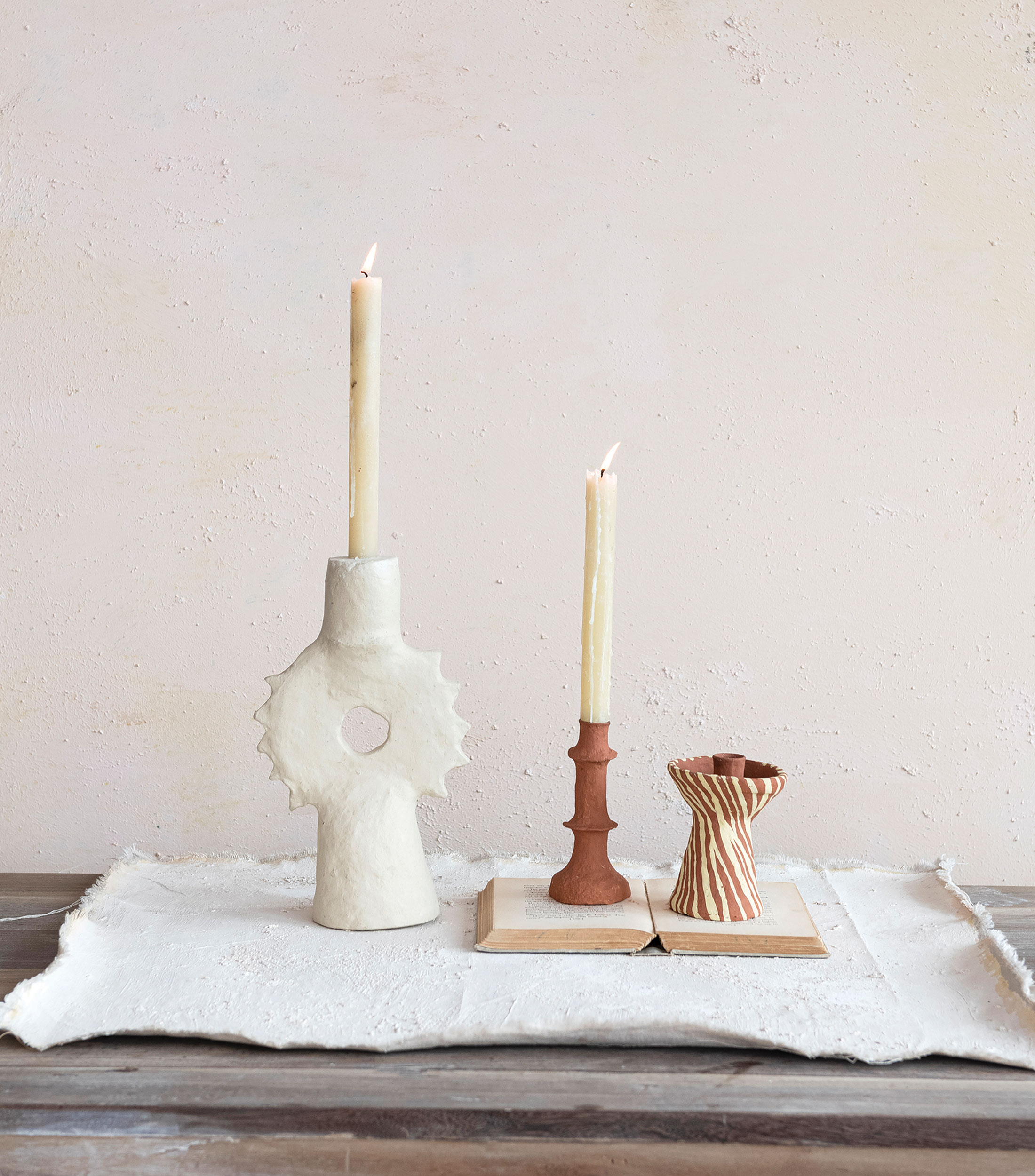 Candelabro en Papel Maché