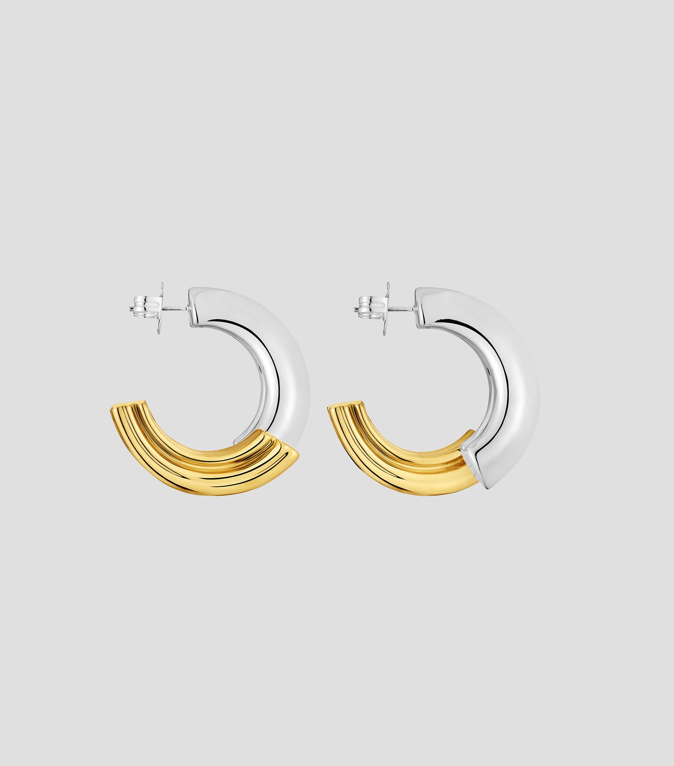 Aretes Aro en Plata . 925 Mujer