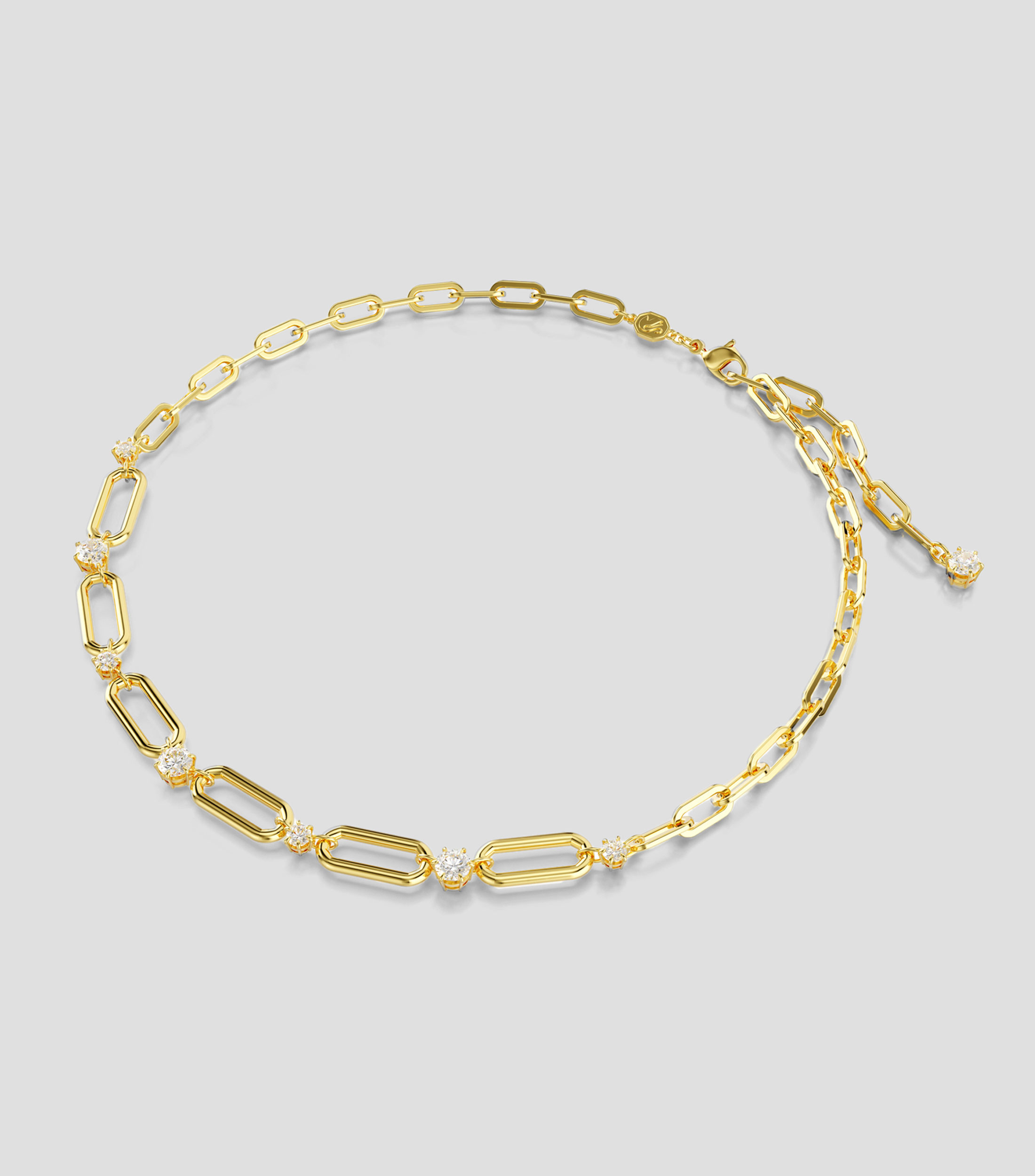 Collar eslabonado con zirconia Mujer