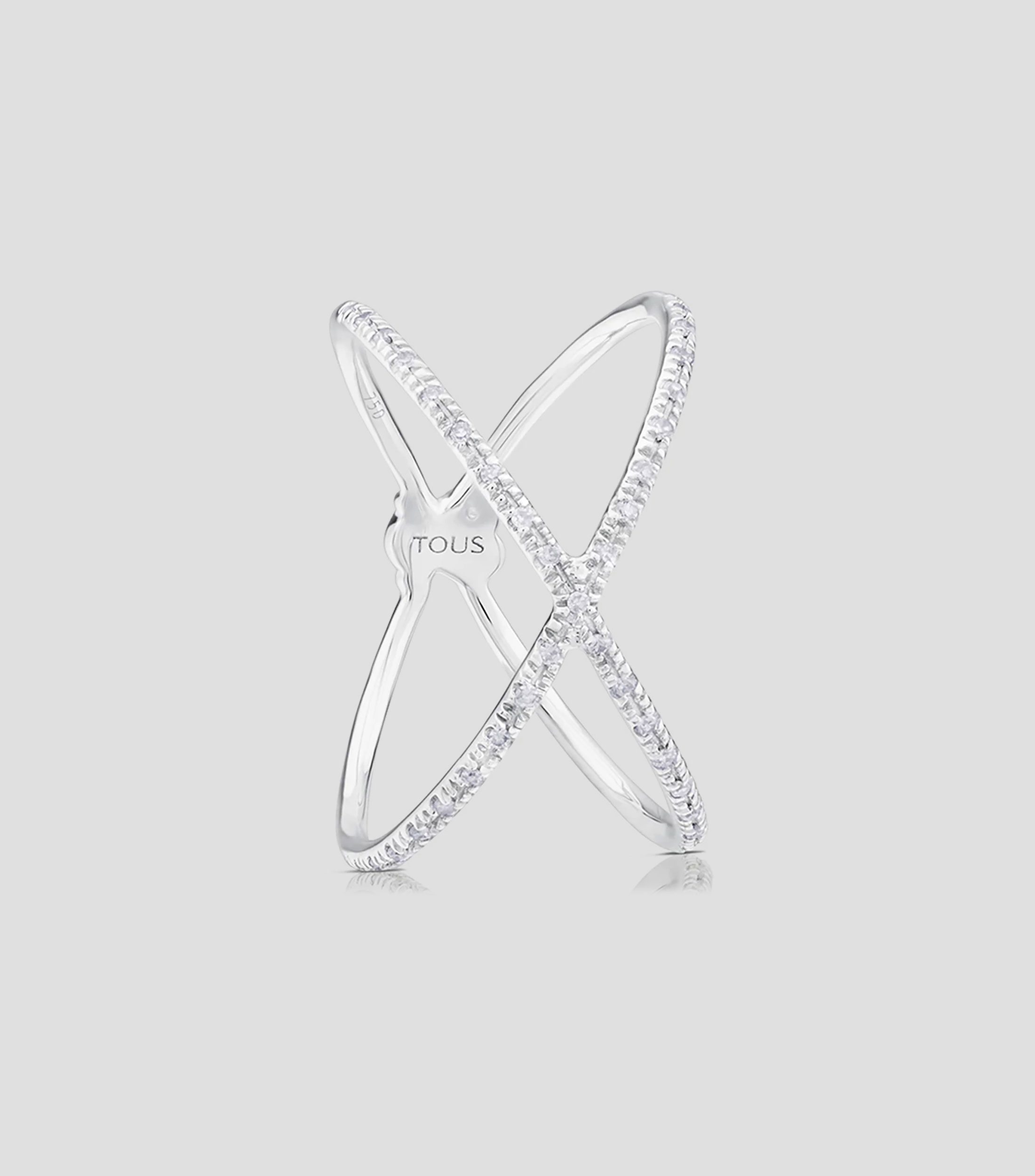 Anillo en Oro blanco 18 Kilates Diamonds con diamantes Mujer