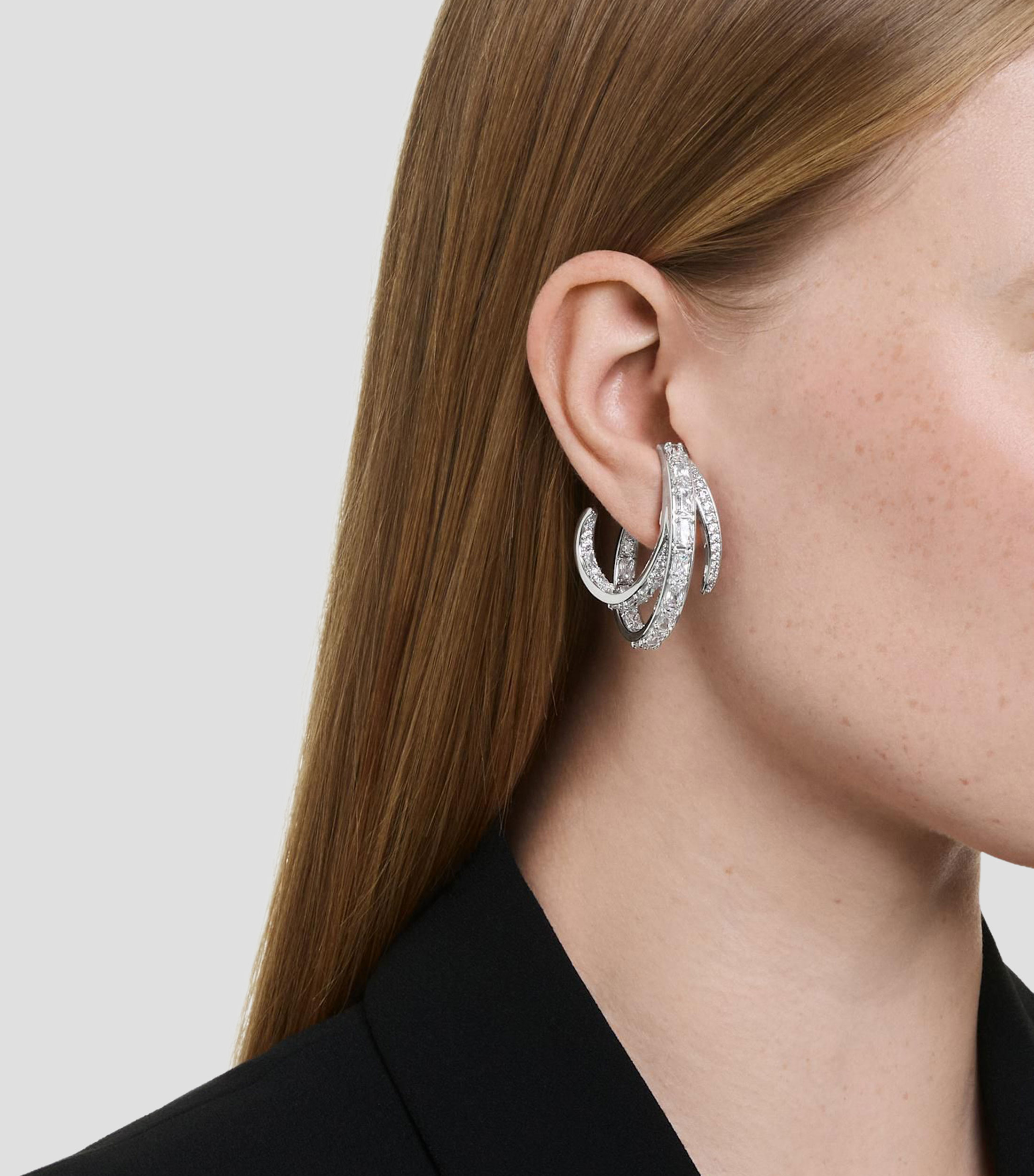 Aretes en forma de alas con cristales transparentes Vienna Mujer