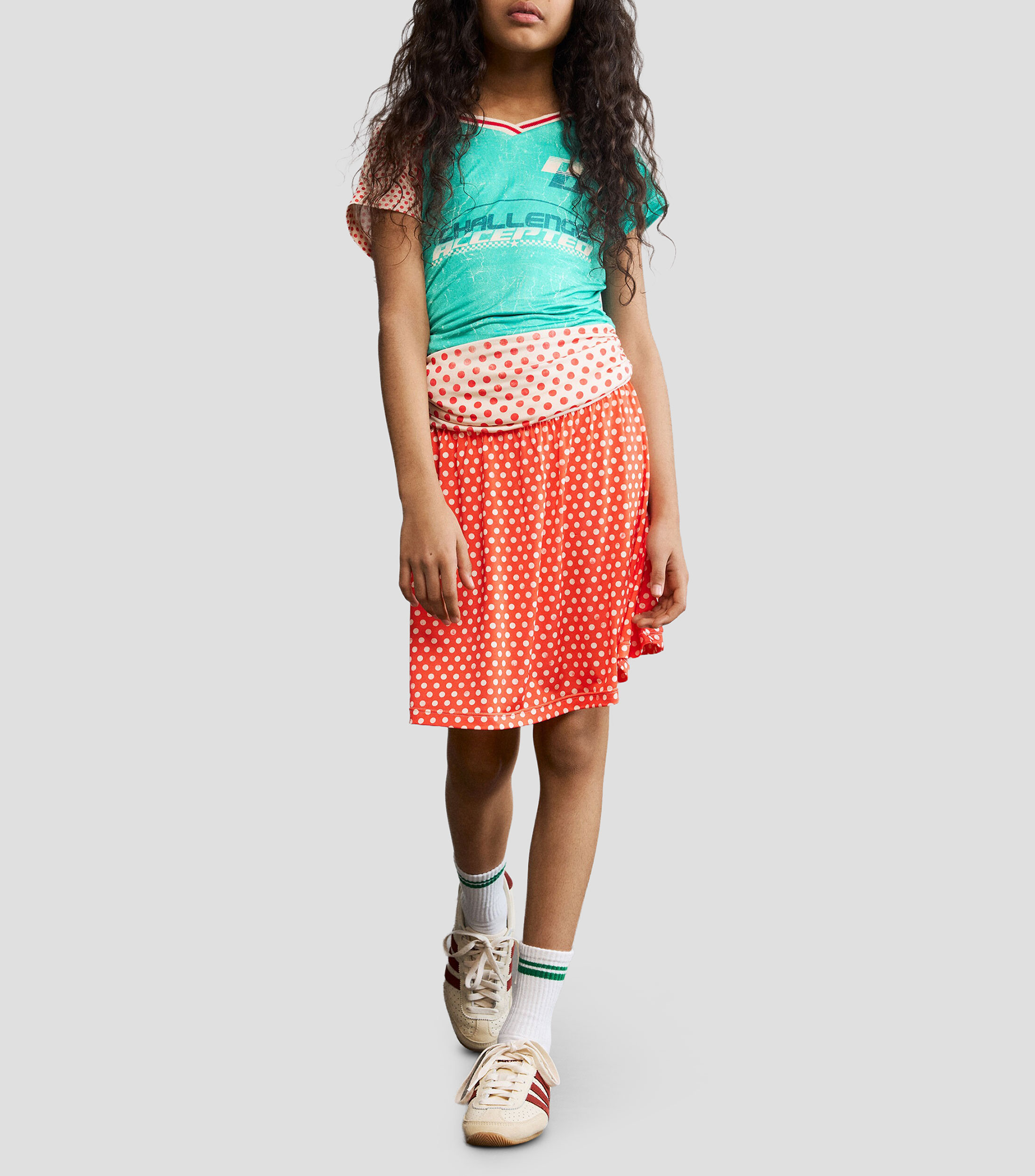 Vestido corto estampado Niña