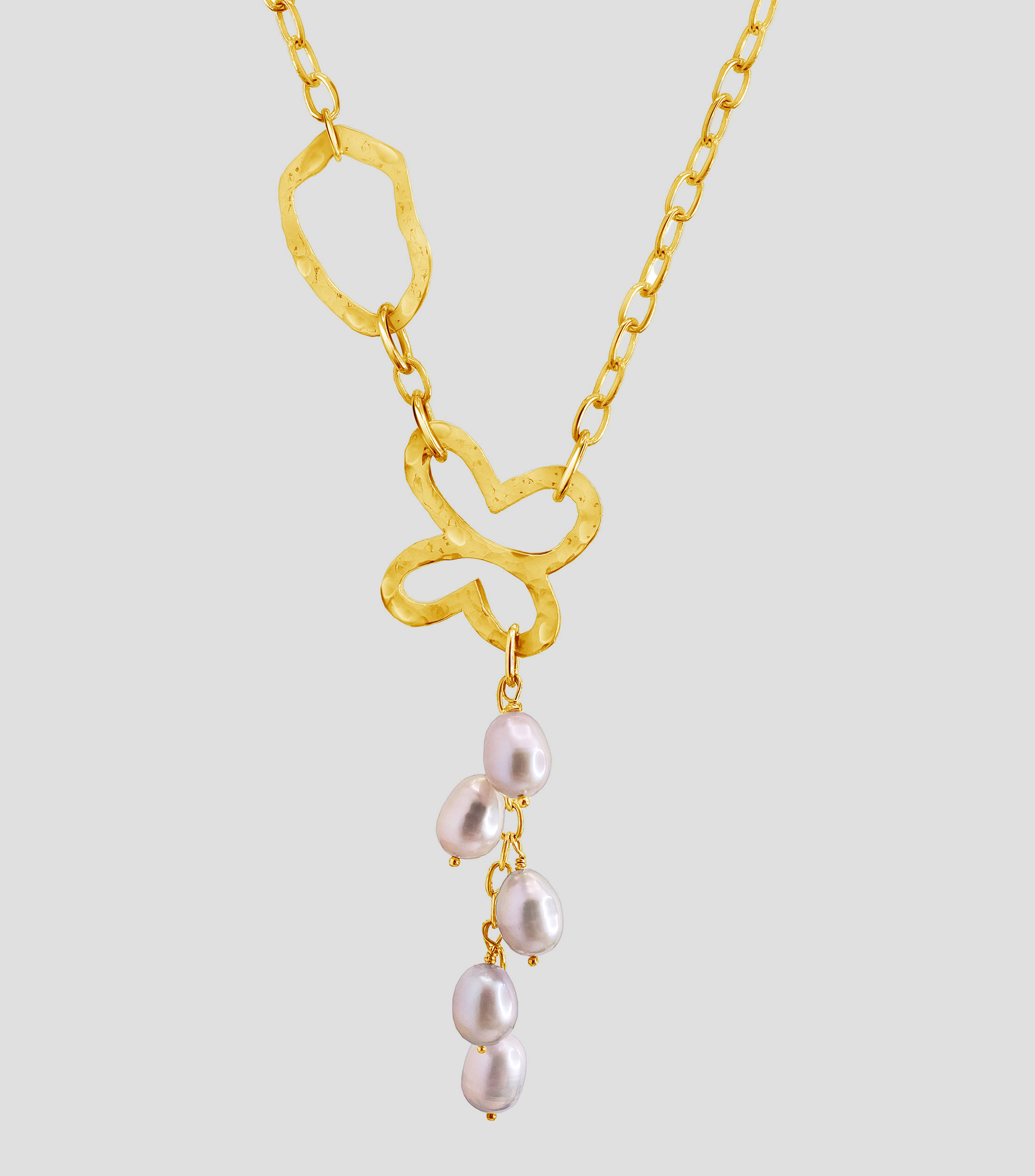 Collar en Plata .925 Liberty con Perlas Mujer