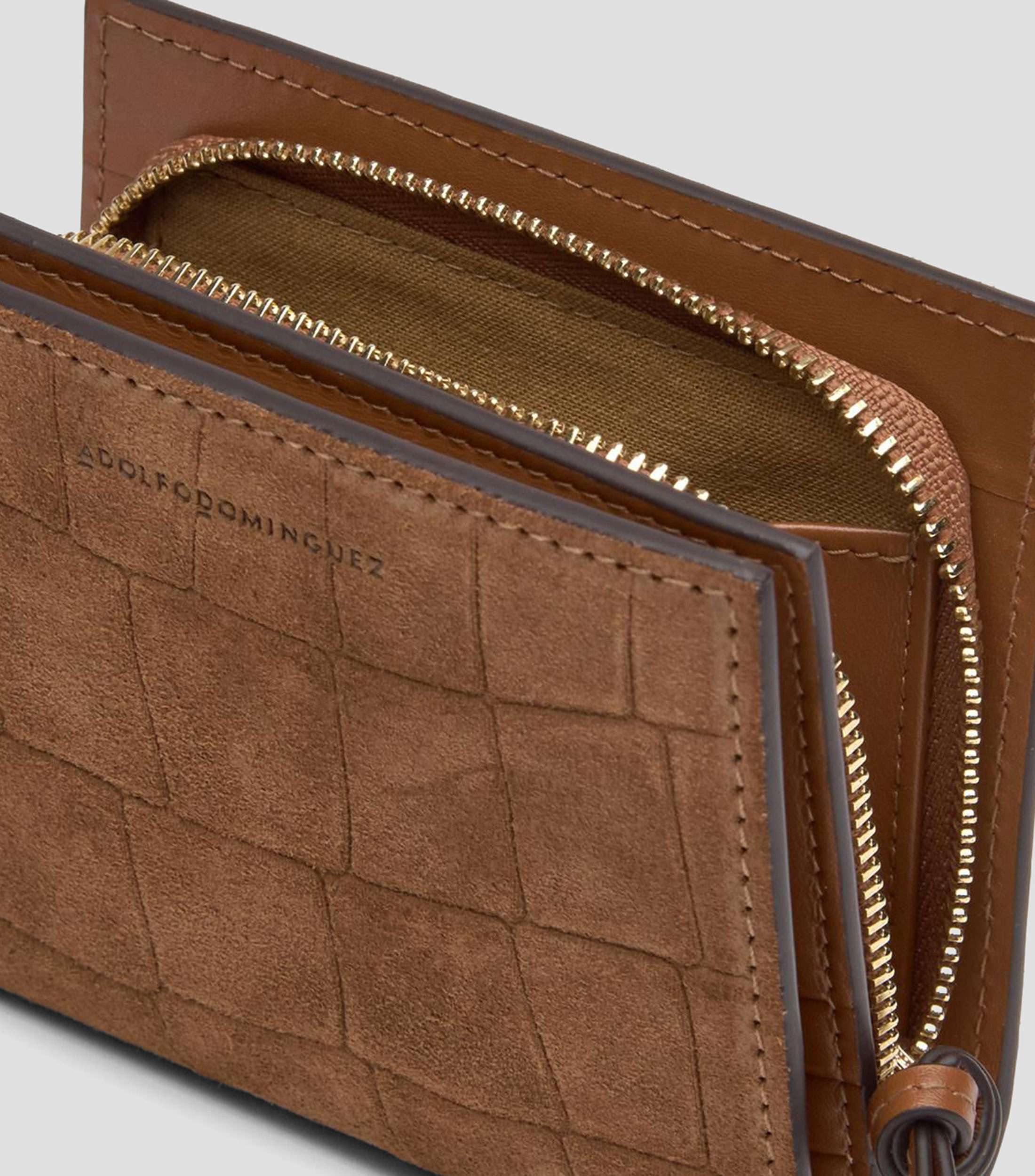 Cartera en piel liso Mujer