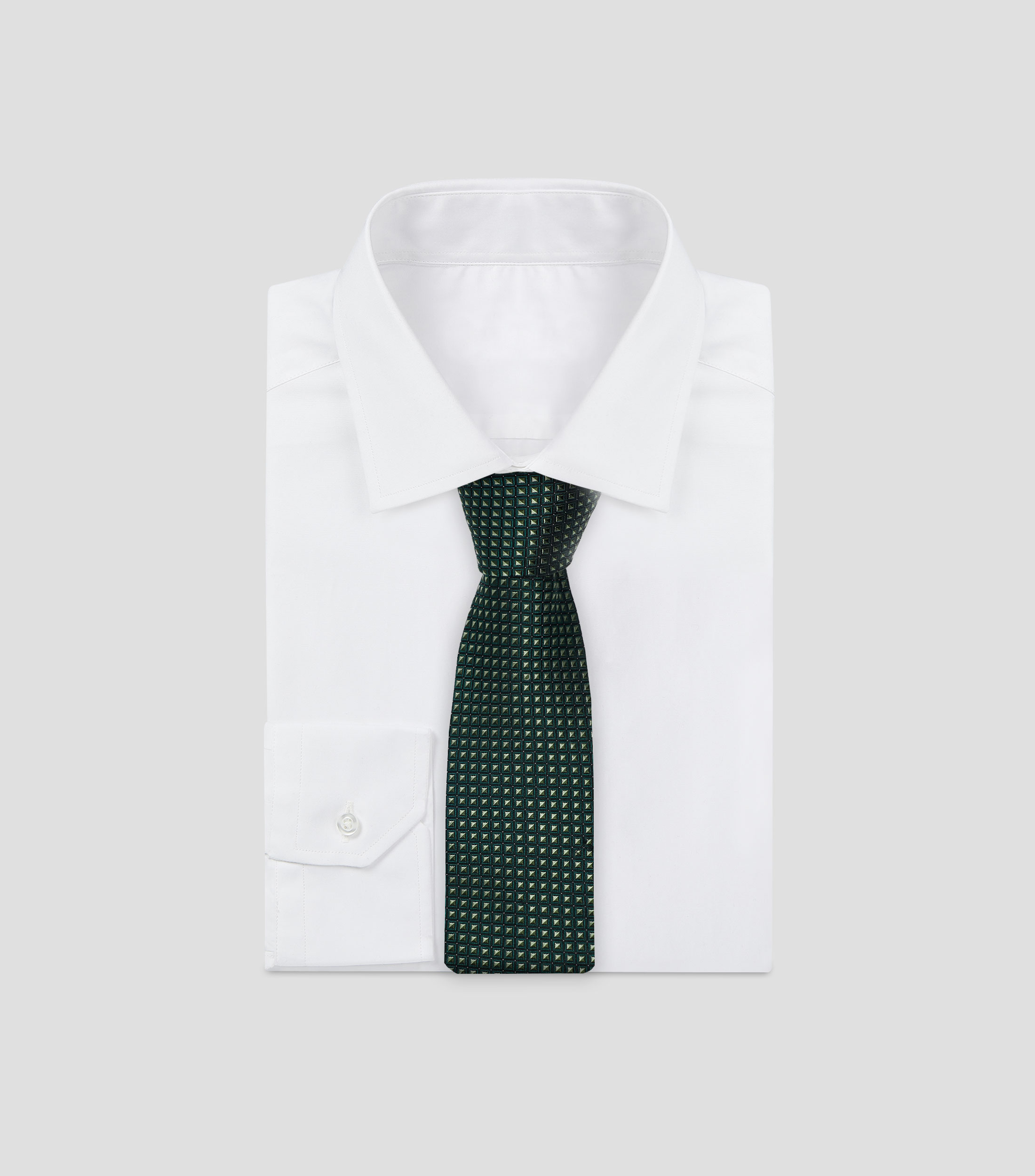 Corbata ancha de seda estampada