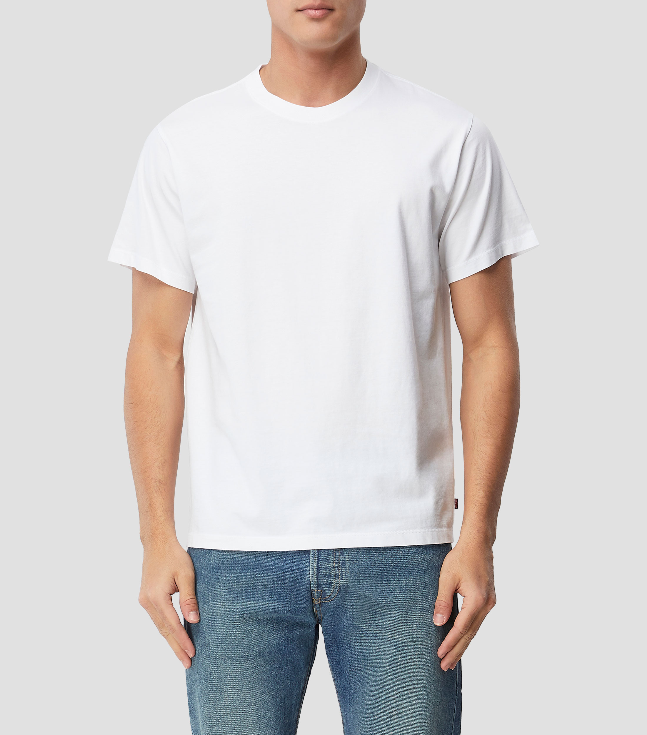 Playera cuello redondo manga corta lisa Hombre