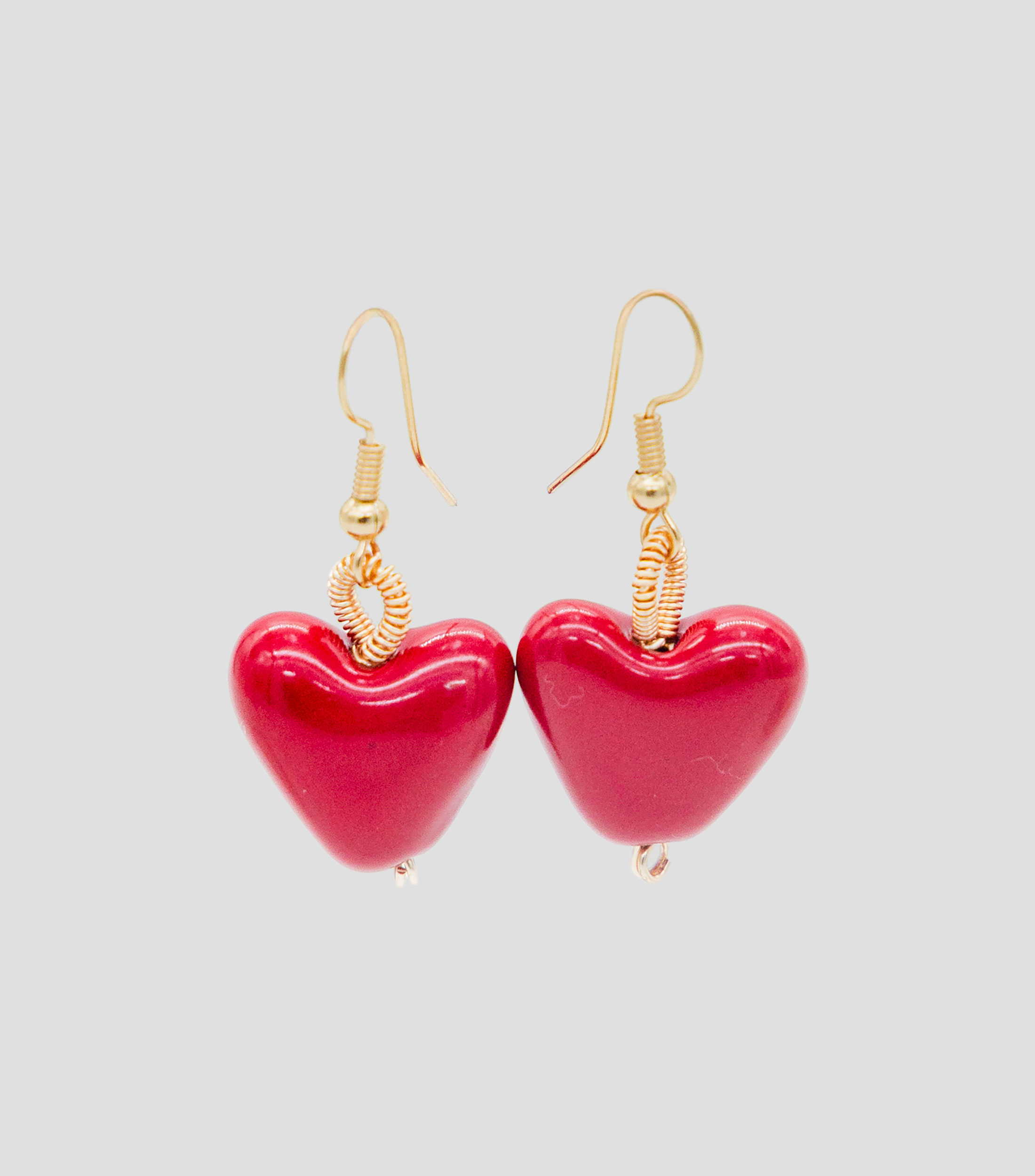 Aretes corazón Mujer
