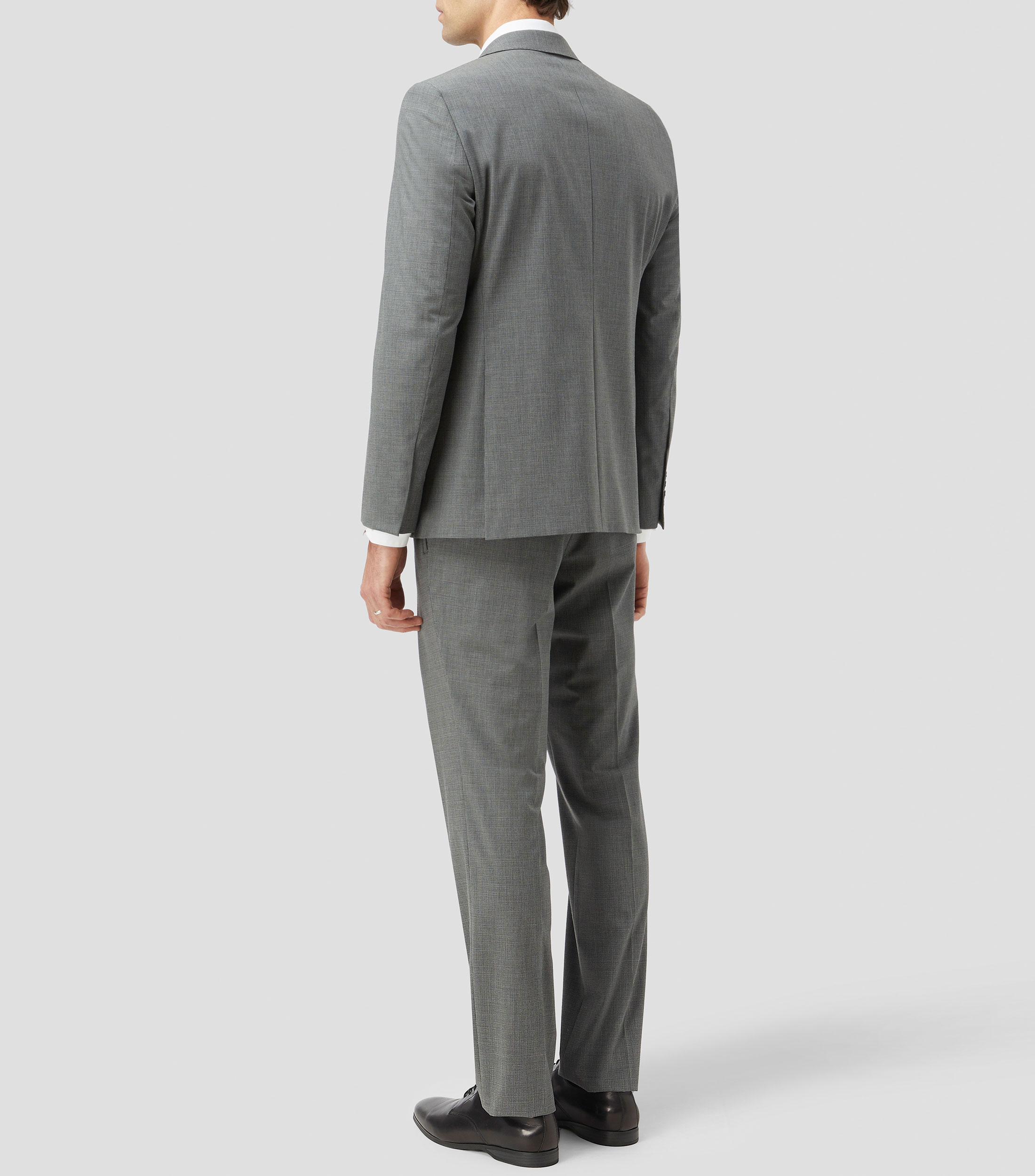 Traje de corte slim con microdiseño Hombre