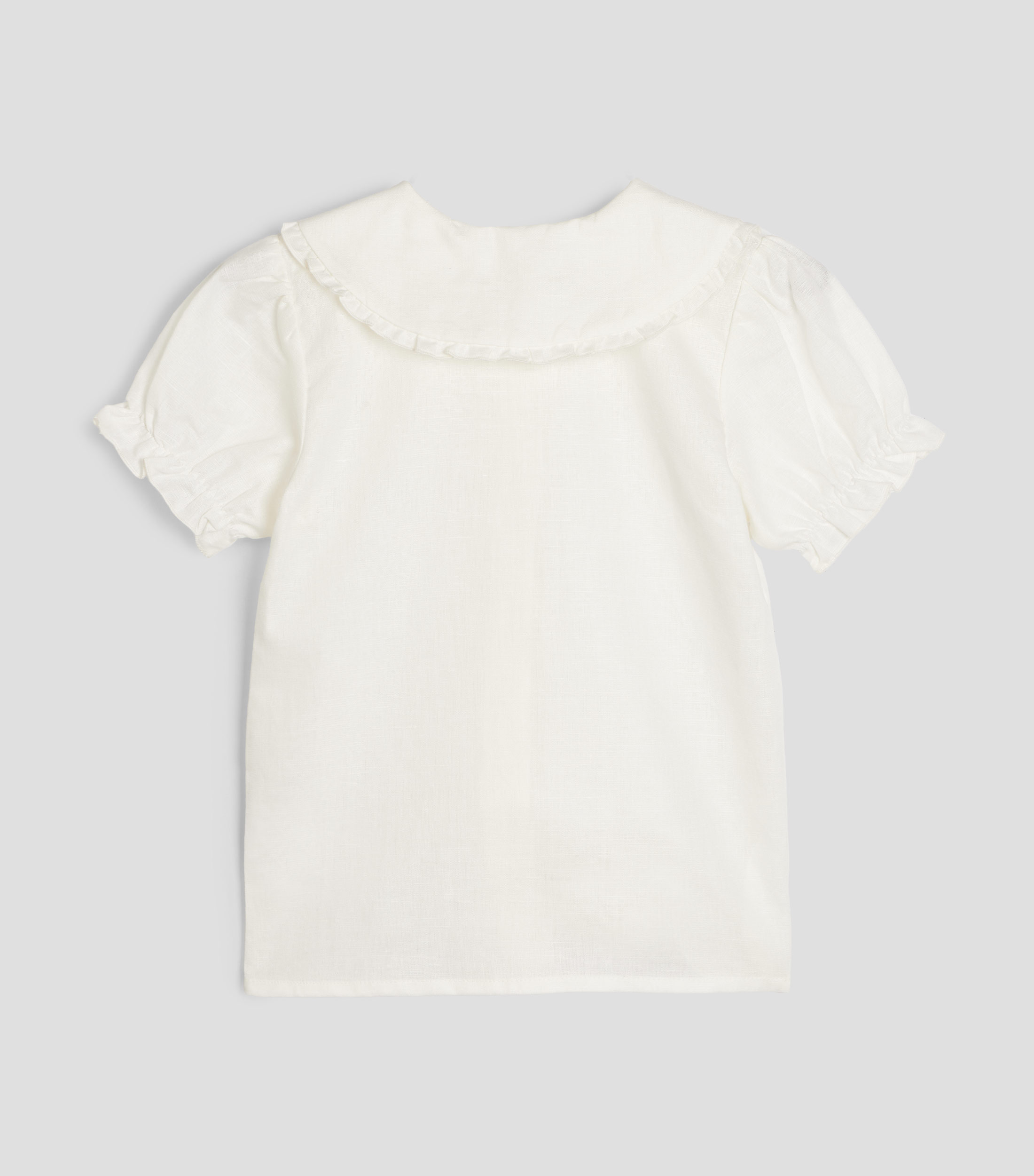 Blusa lisa manga corta Niña