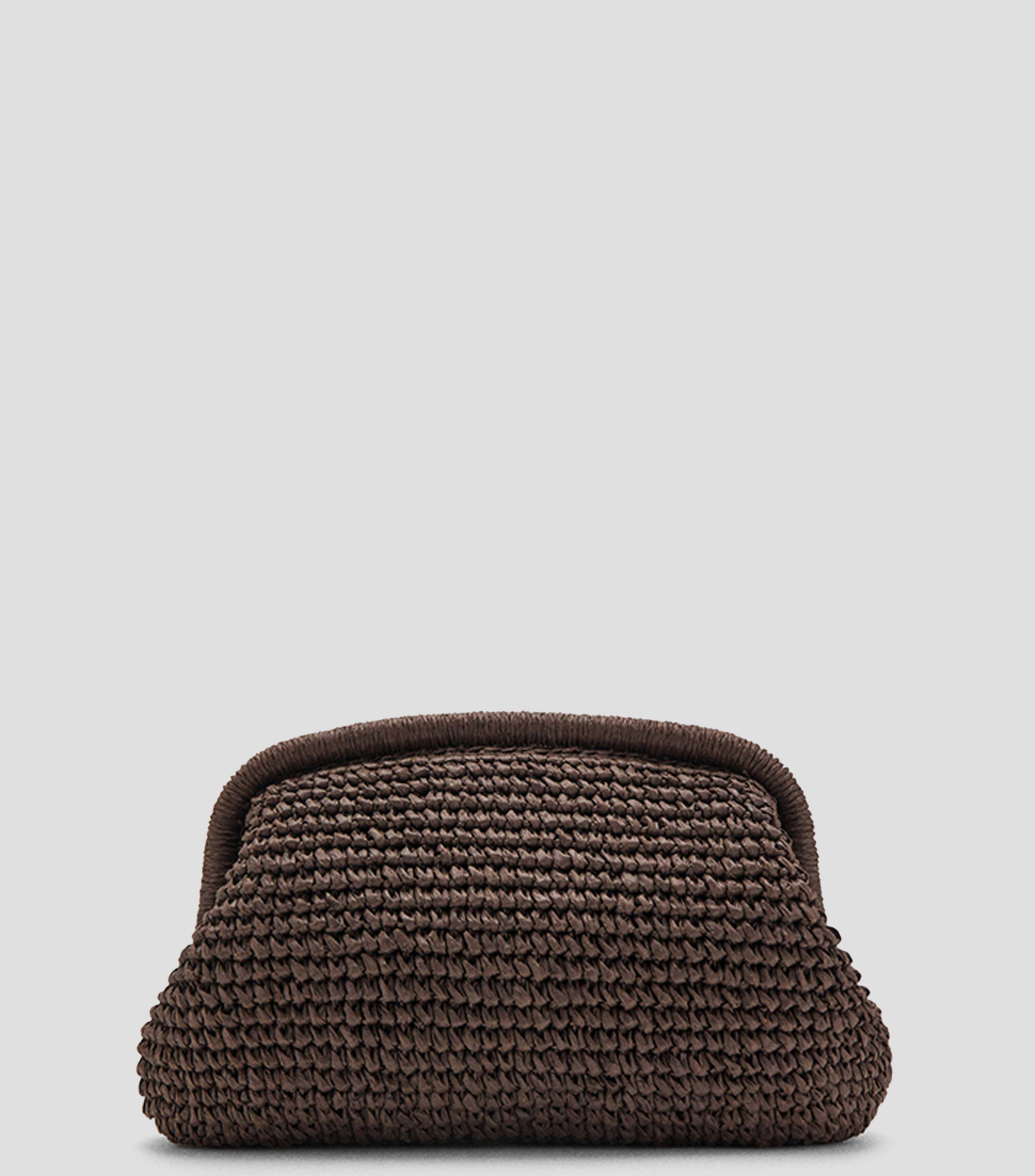 Bolsa clutch tejido sólido Mujer