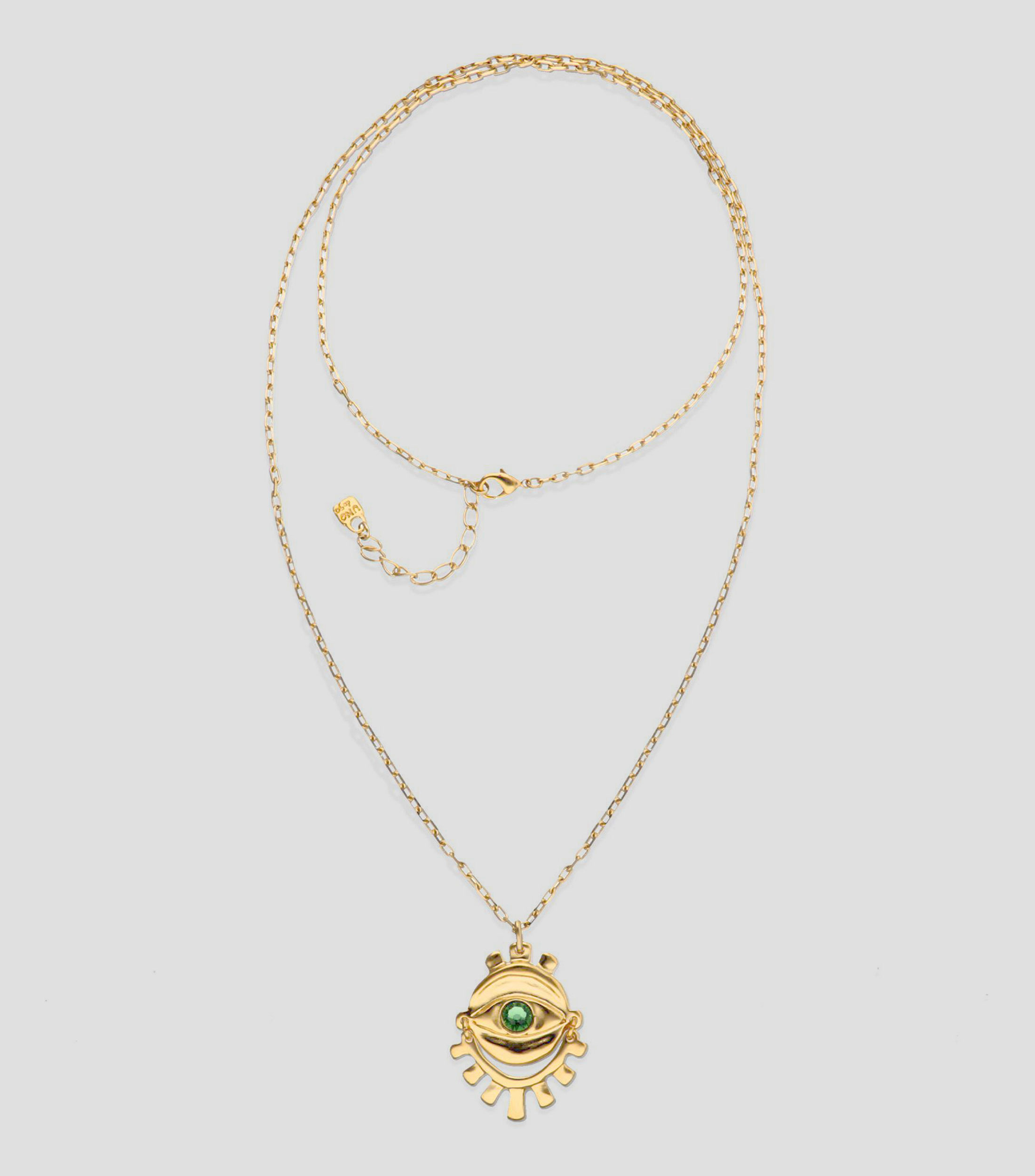 Collar doble con ojo Mujer