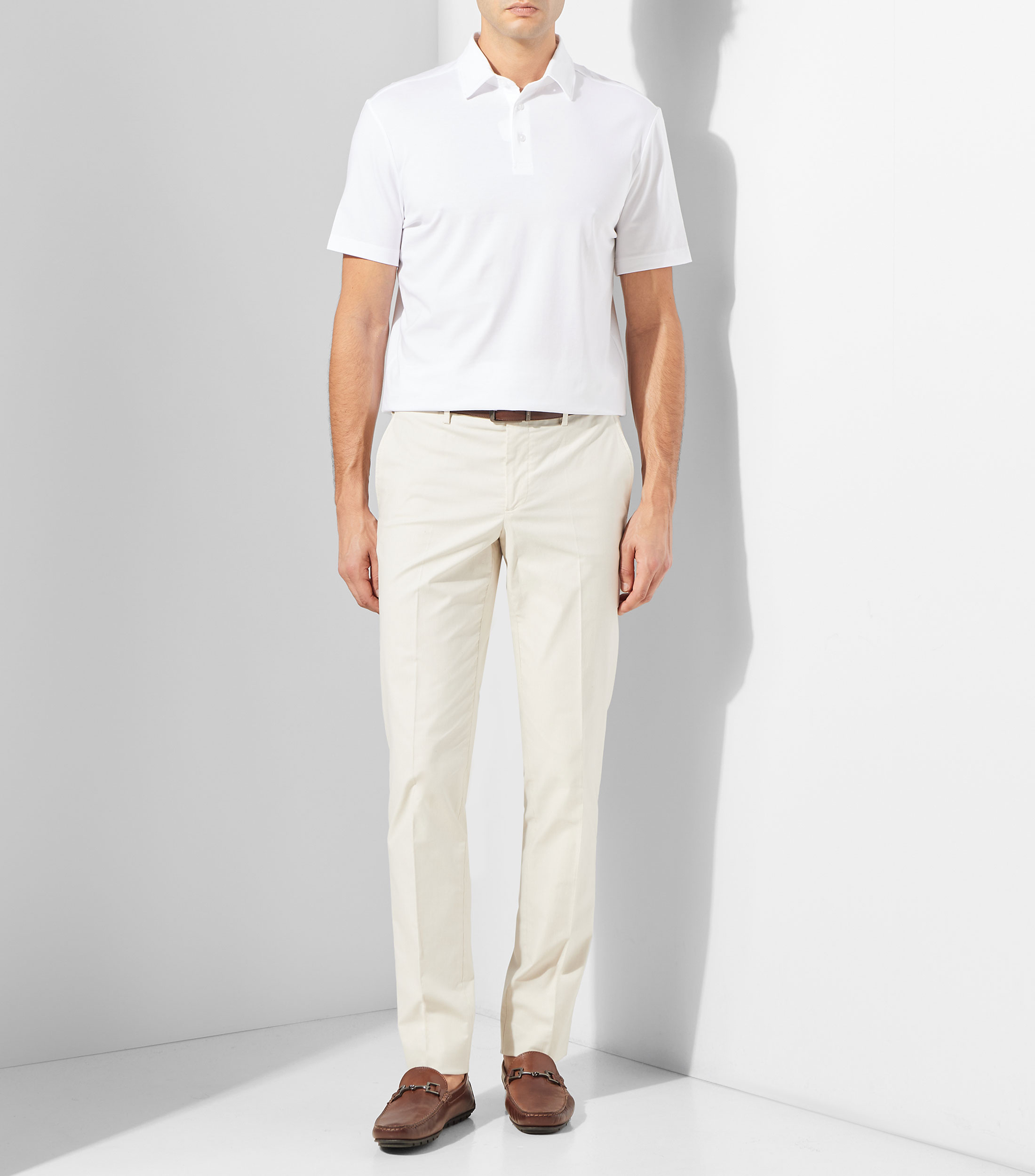 Playera tipo polo manga corta lisa Hombre