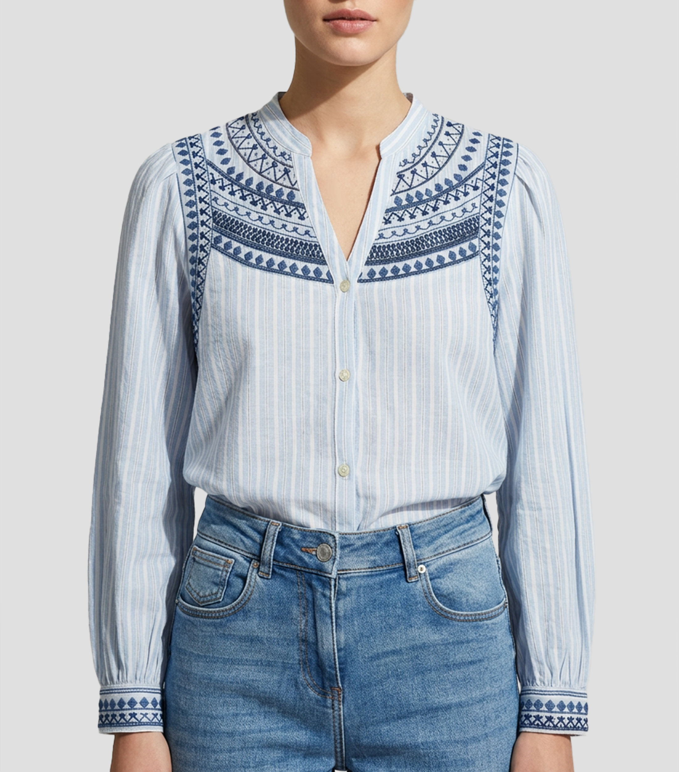 Camisa fantasía manga larga Mujer