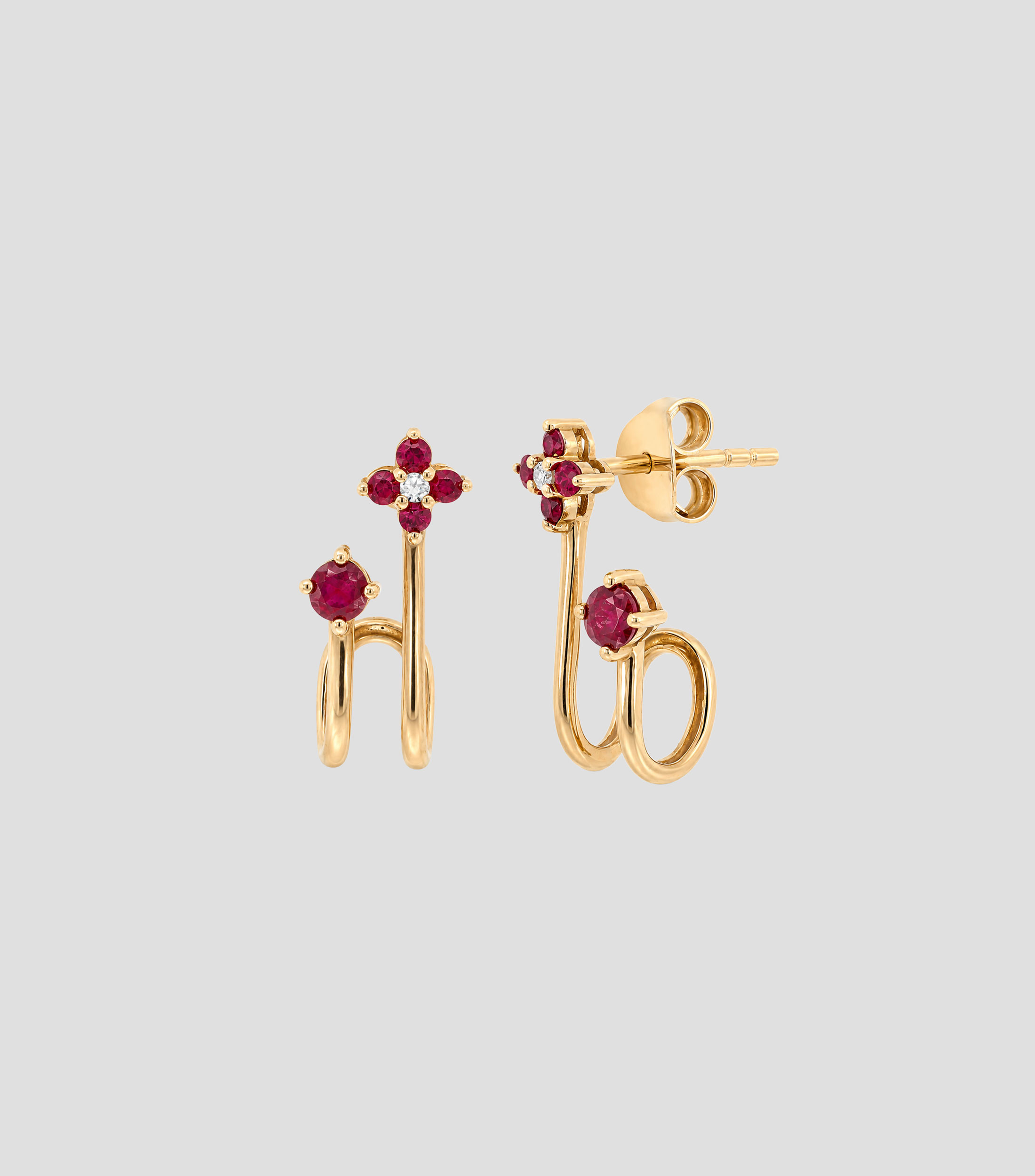 Aretes en Oro de 14 kilates Mujer