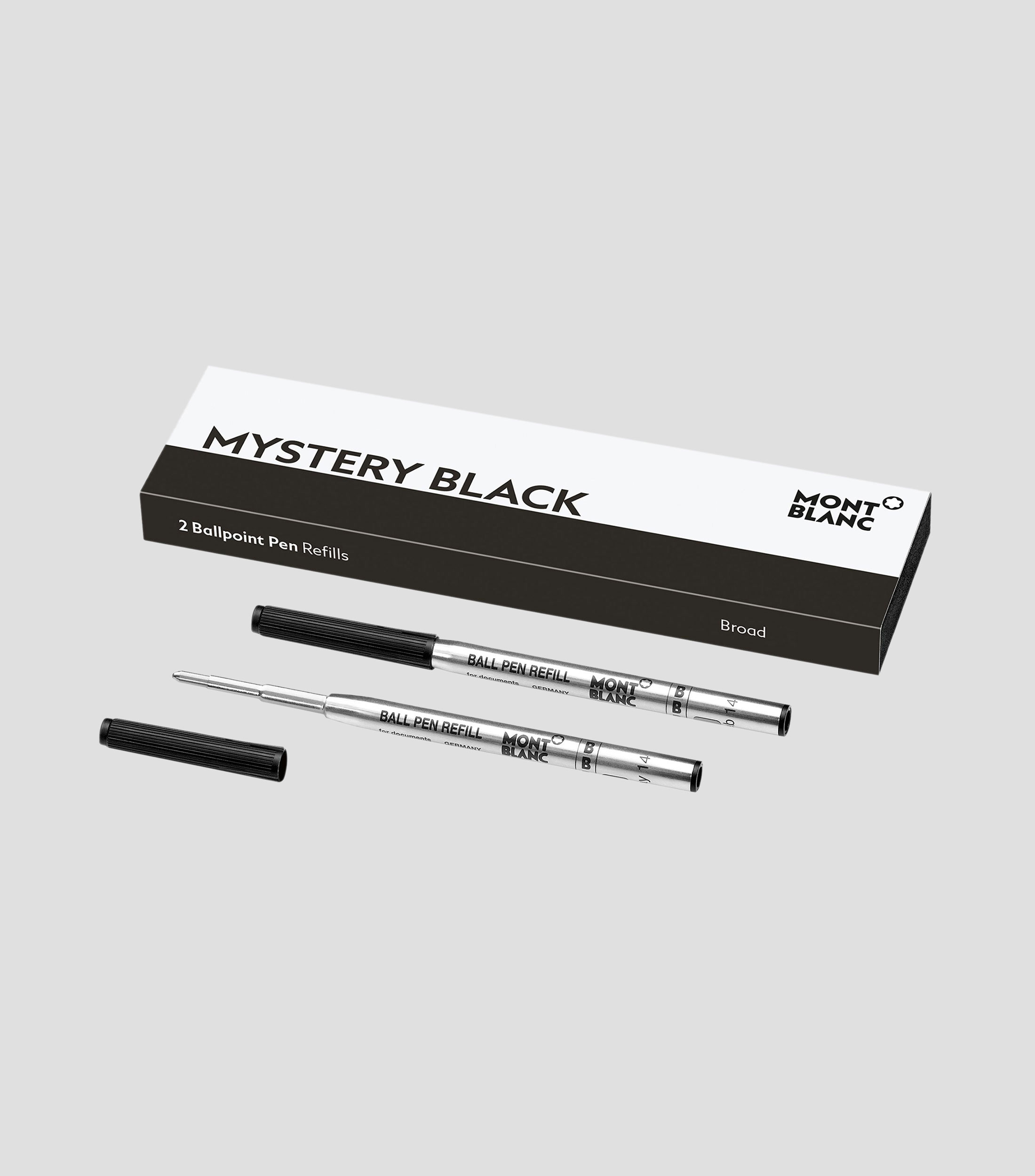 2Recambios para bolígrafo B, Mystery Black