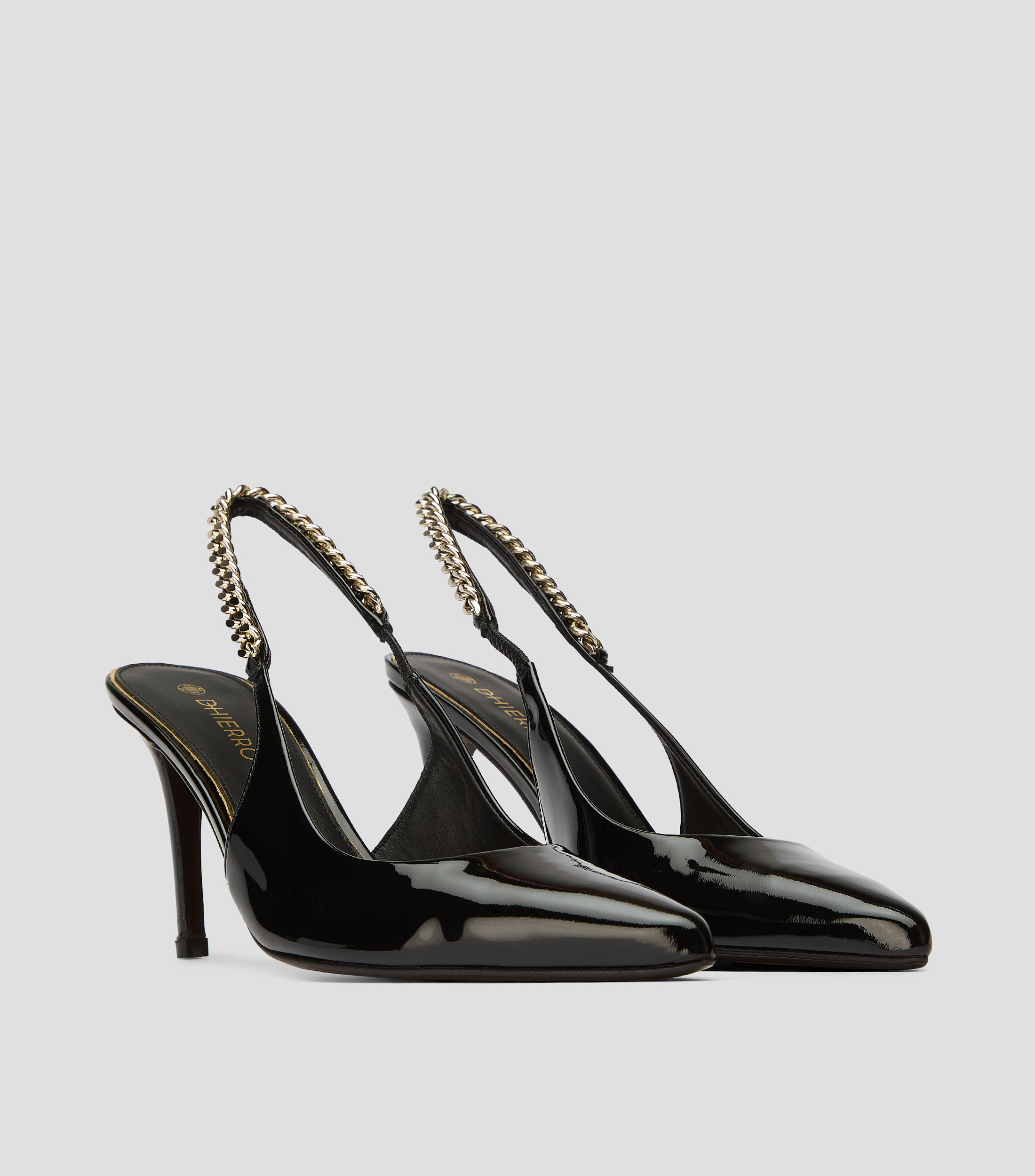 Zapatillas Slingback Castelar con tacon alto de aguja Mujer