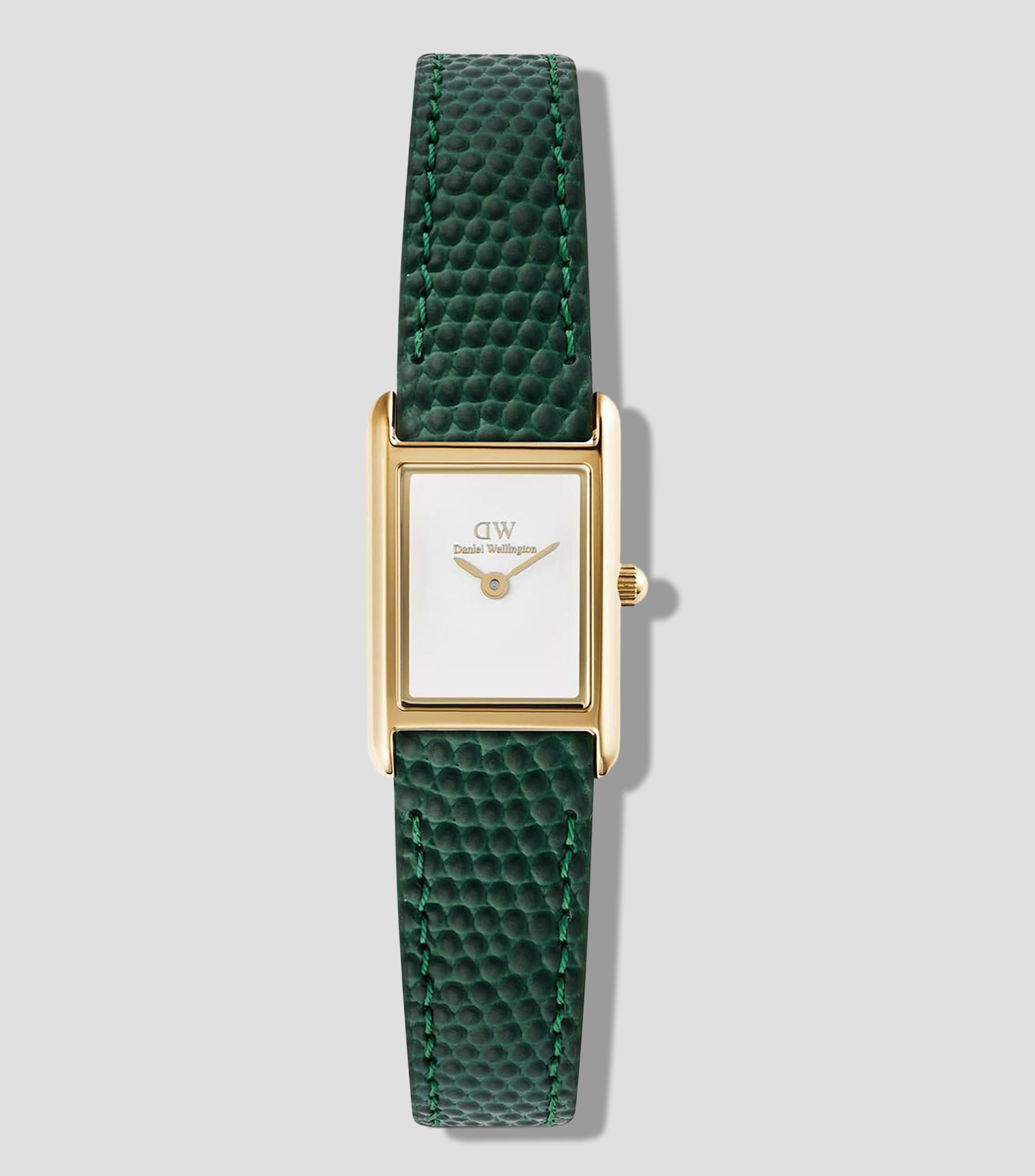 Reloj para mujer Bound Mini Rect 3 Hands casual, dorado