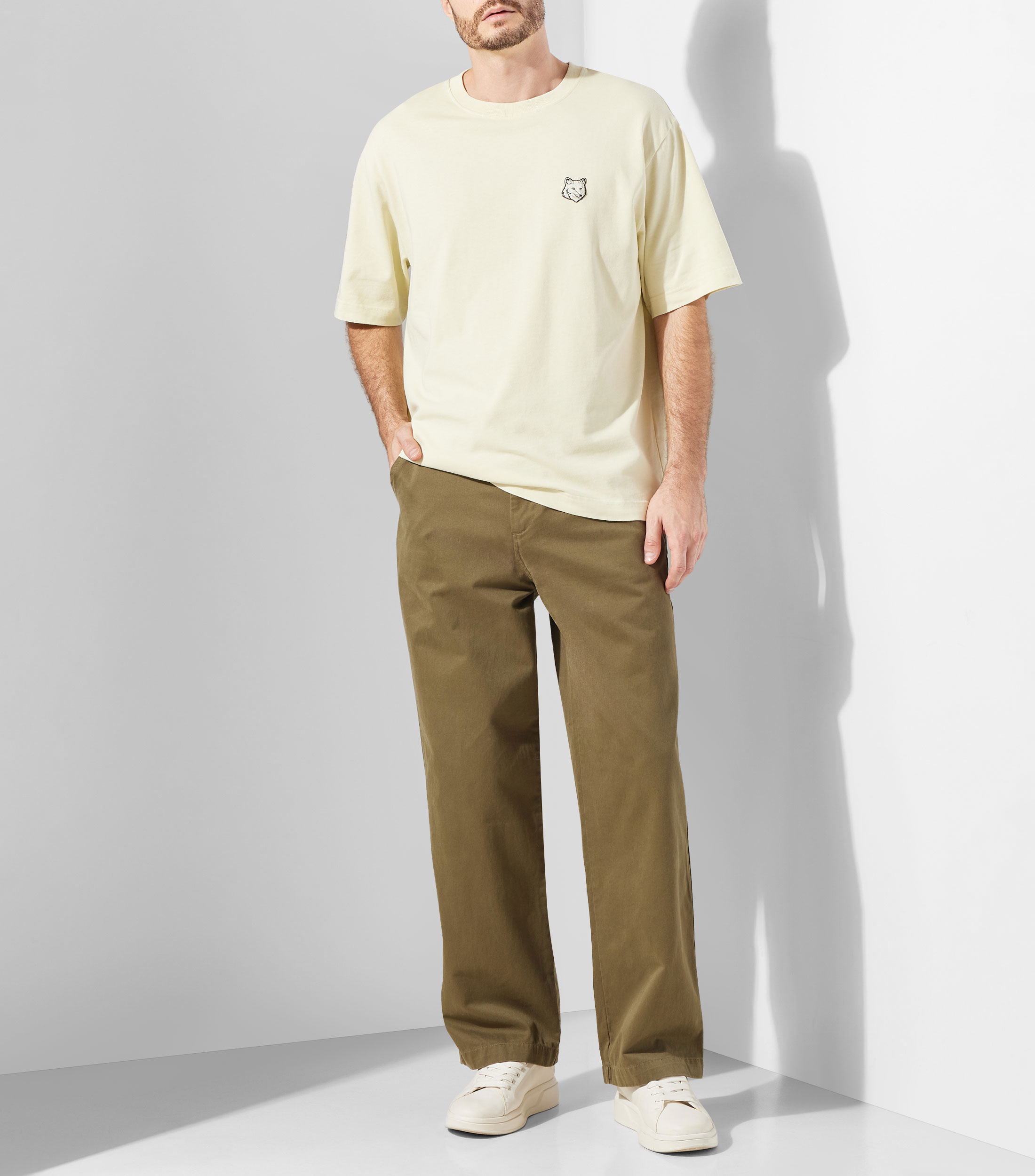 Playera cuello redondo manga corta lisa Hombre