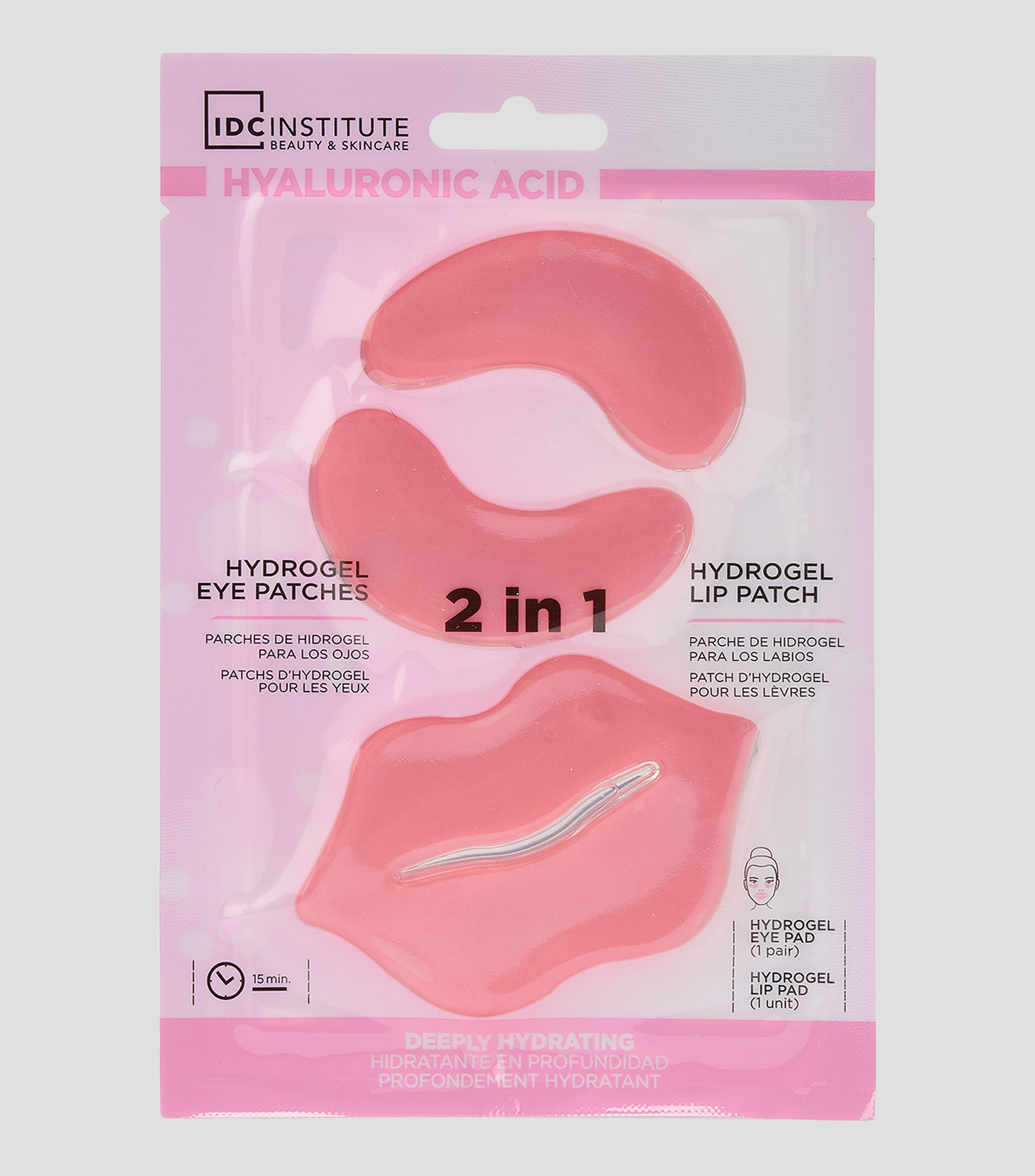 IDC Institute, parches de hidrogel para ojos y labios, 14.5 gr