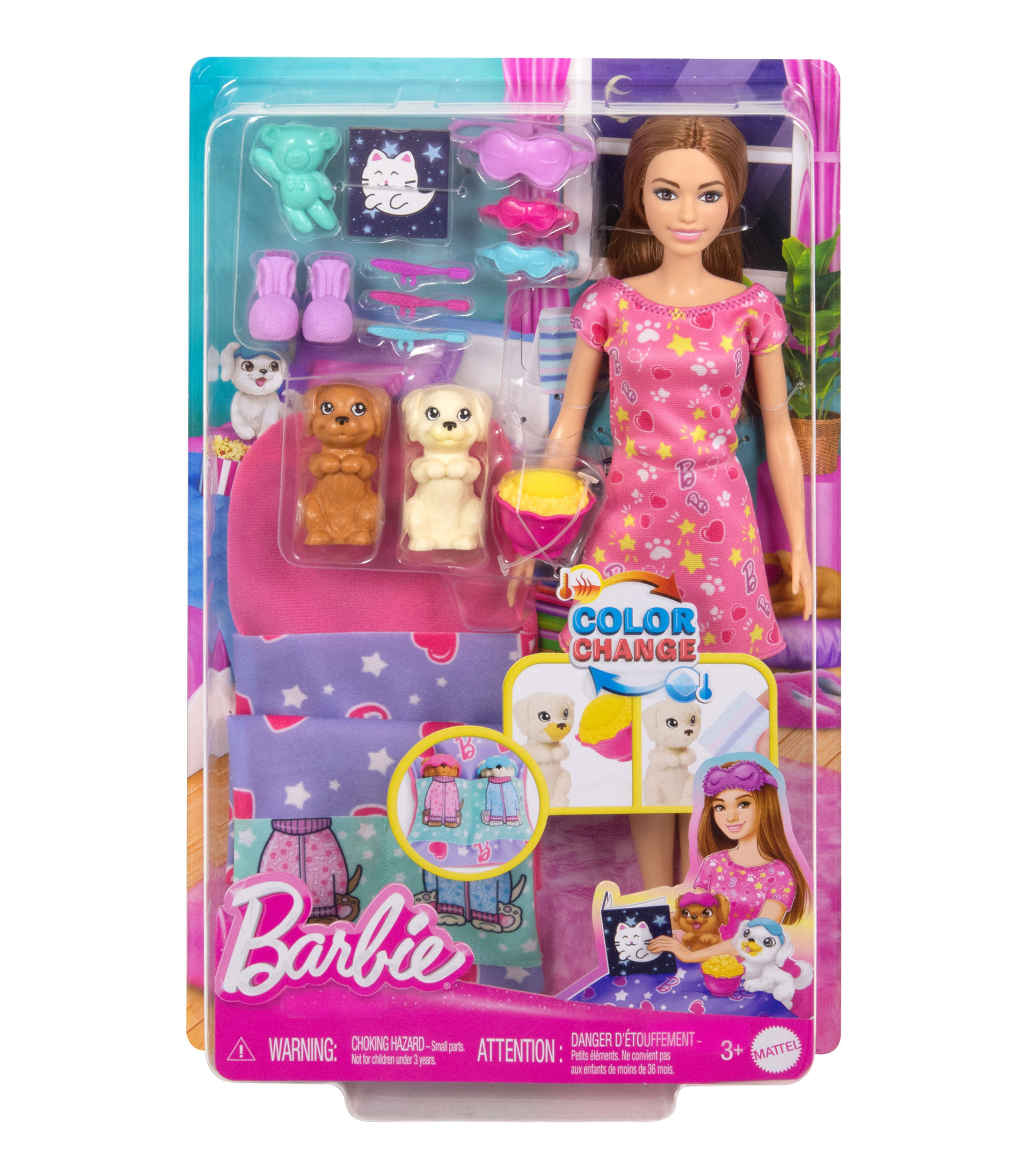 Barbie Set Fiesta Pijamas con Perritos