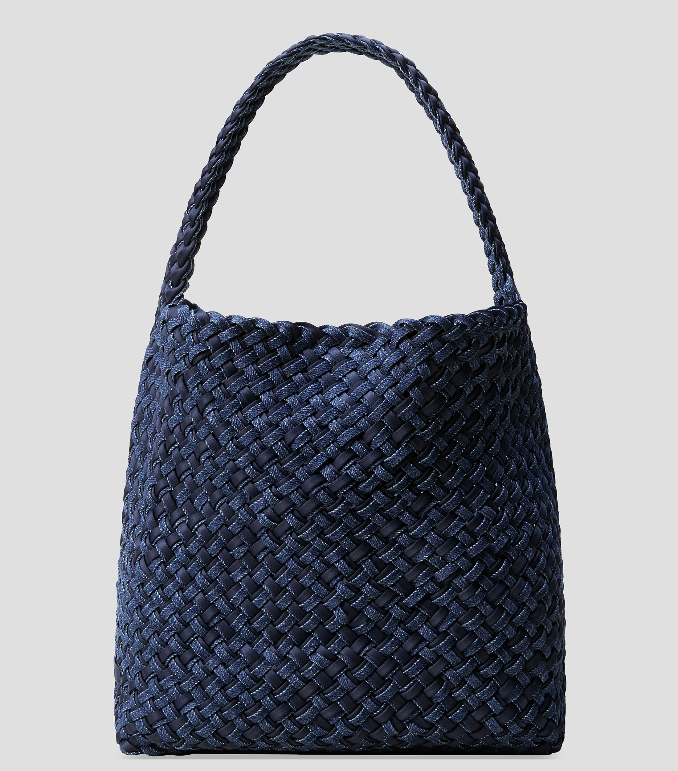 Bolsa hobo azul Nomad Double Weave lisa Mujer