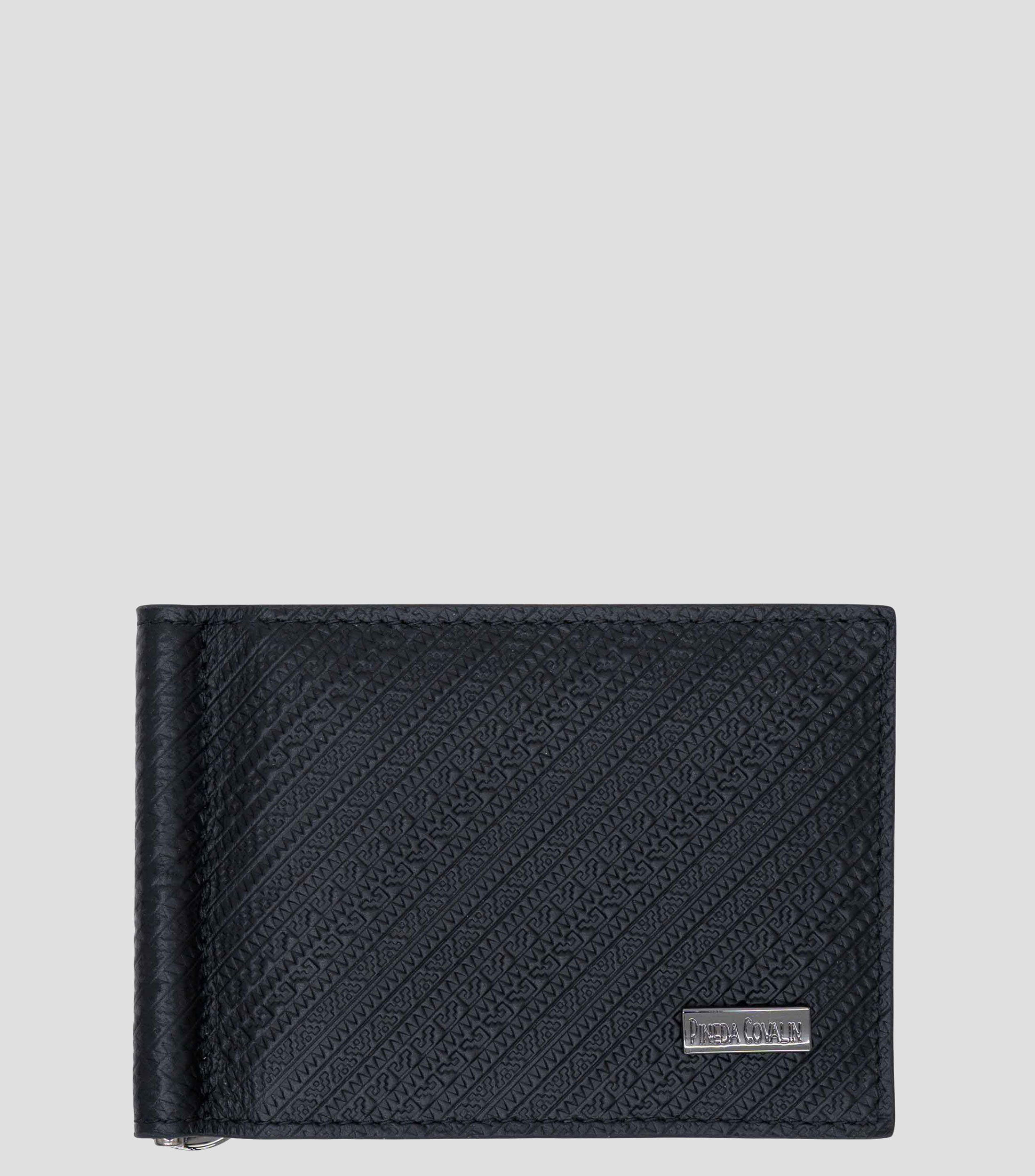 Cartera bifold en piel Grecas Prehispánicas fantasía Hombre