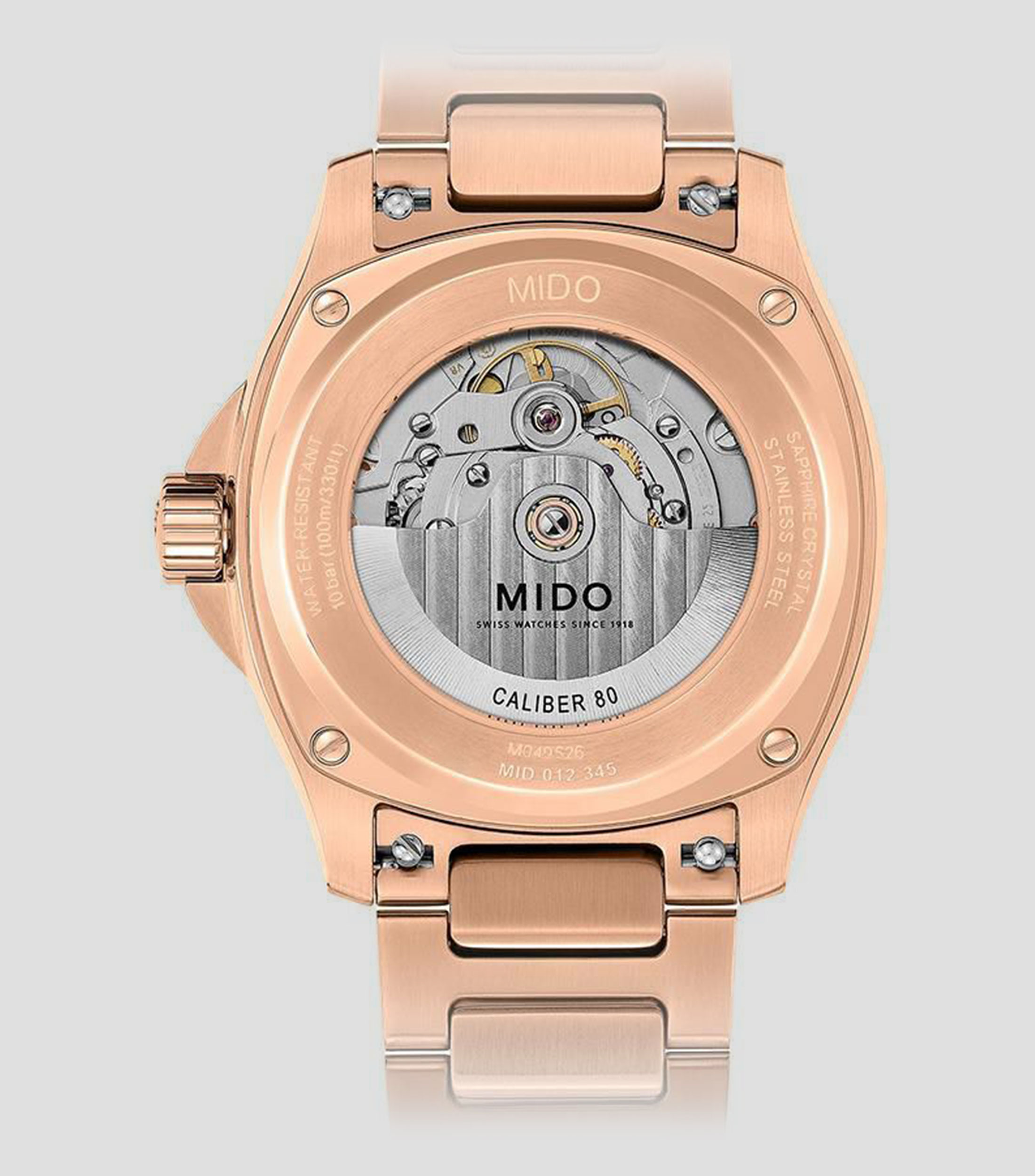 Reloj para Hombre Multifort TV Big Date Casual Azul, Oro Rosa
