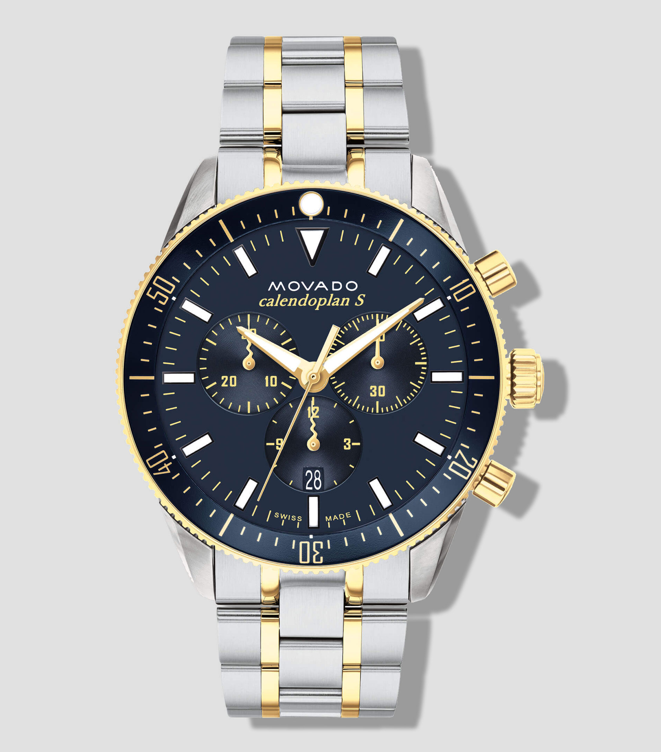 Reloj para Hombre Heritage Deportivo Plateado, Azul