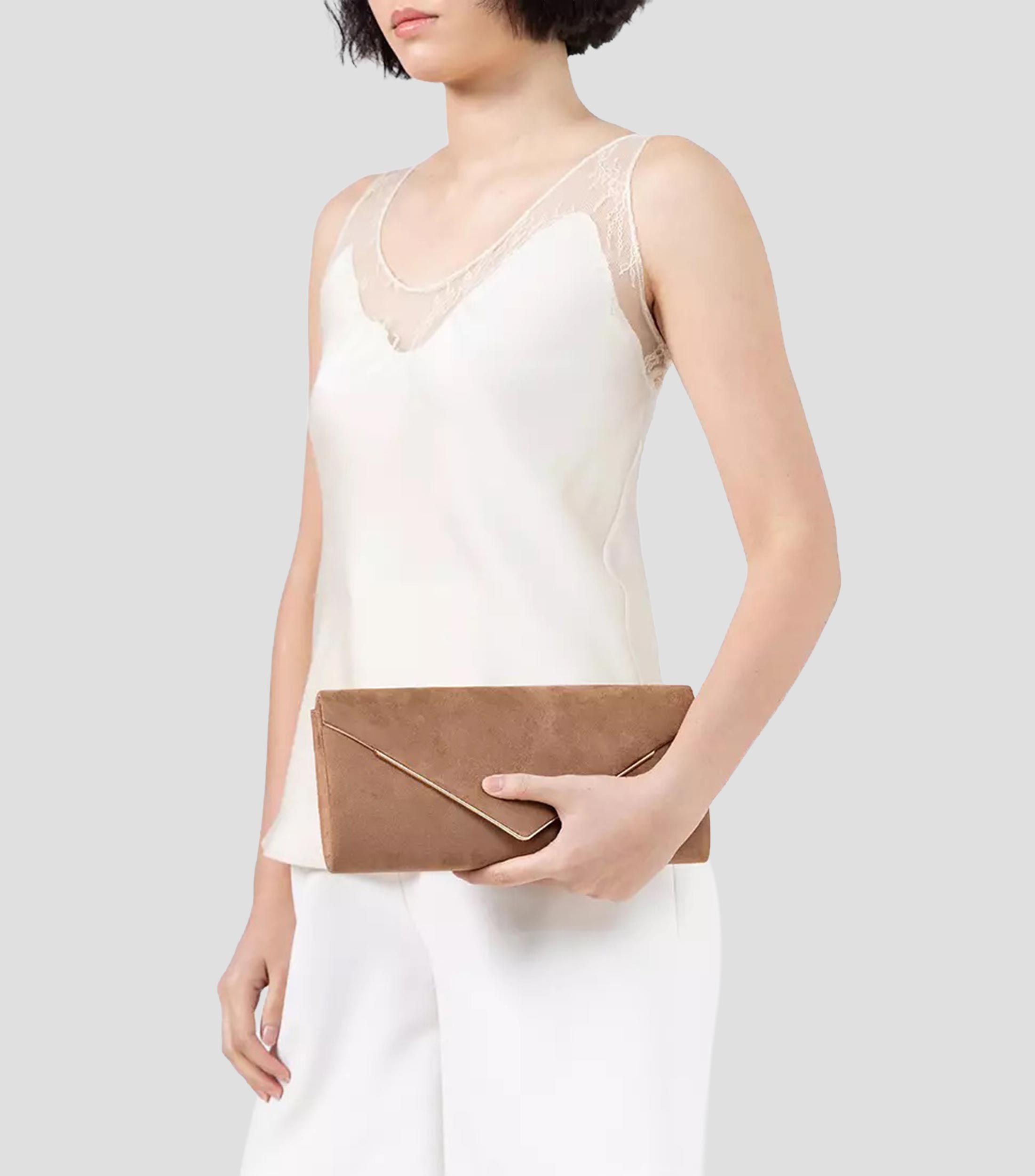 Bolsa Clutch Serpante lisa Mujer