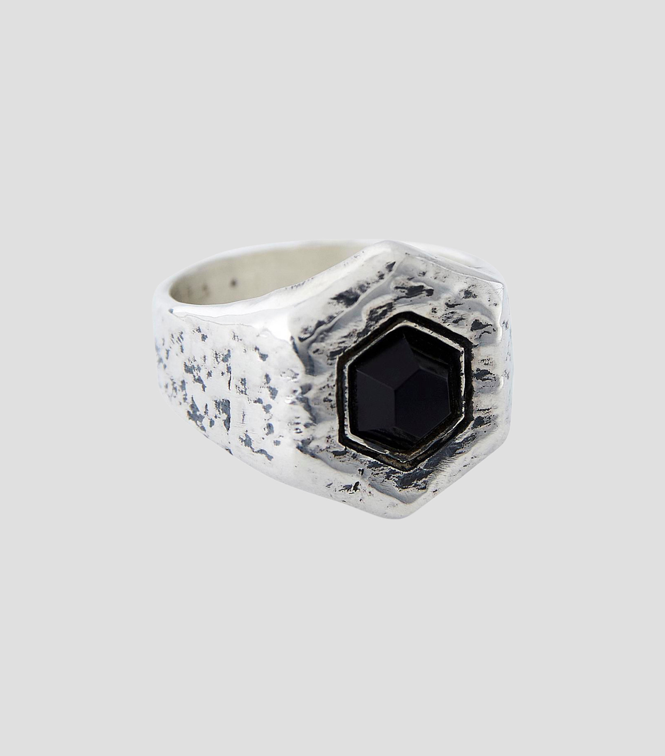 Anillo en plata .925 con ónix Unisex
