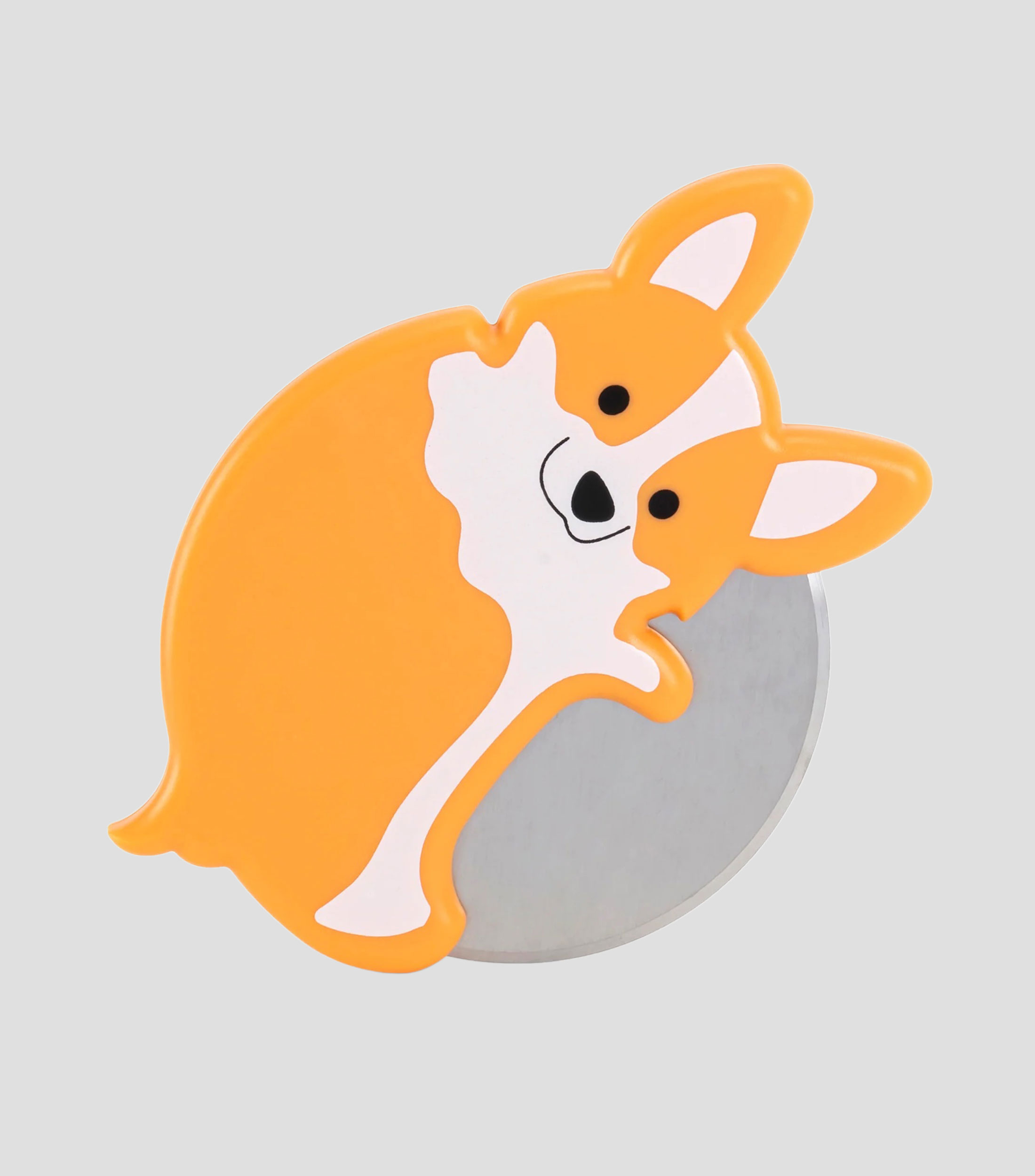 Cortador de pizza Corgi Lovers en acero inoxidable