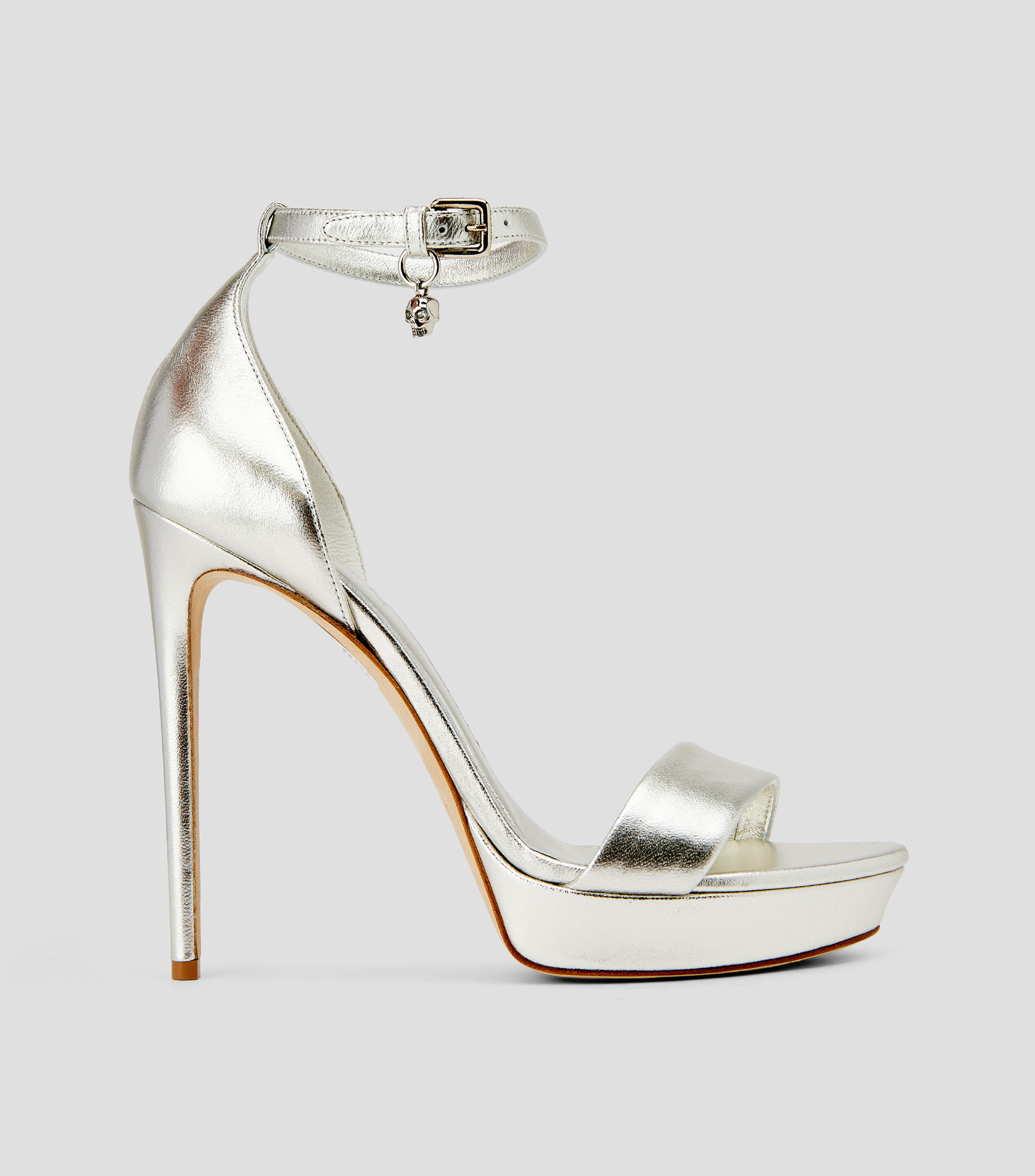 Sandalias con tacón alto de aguja Mujer