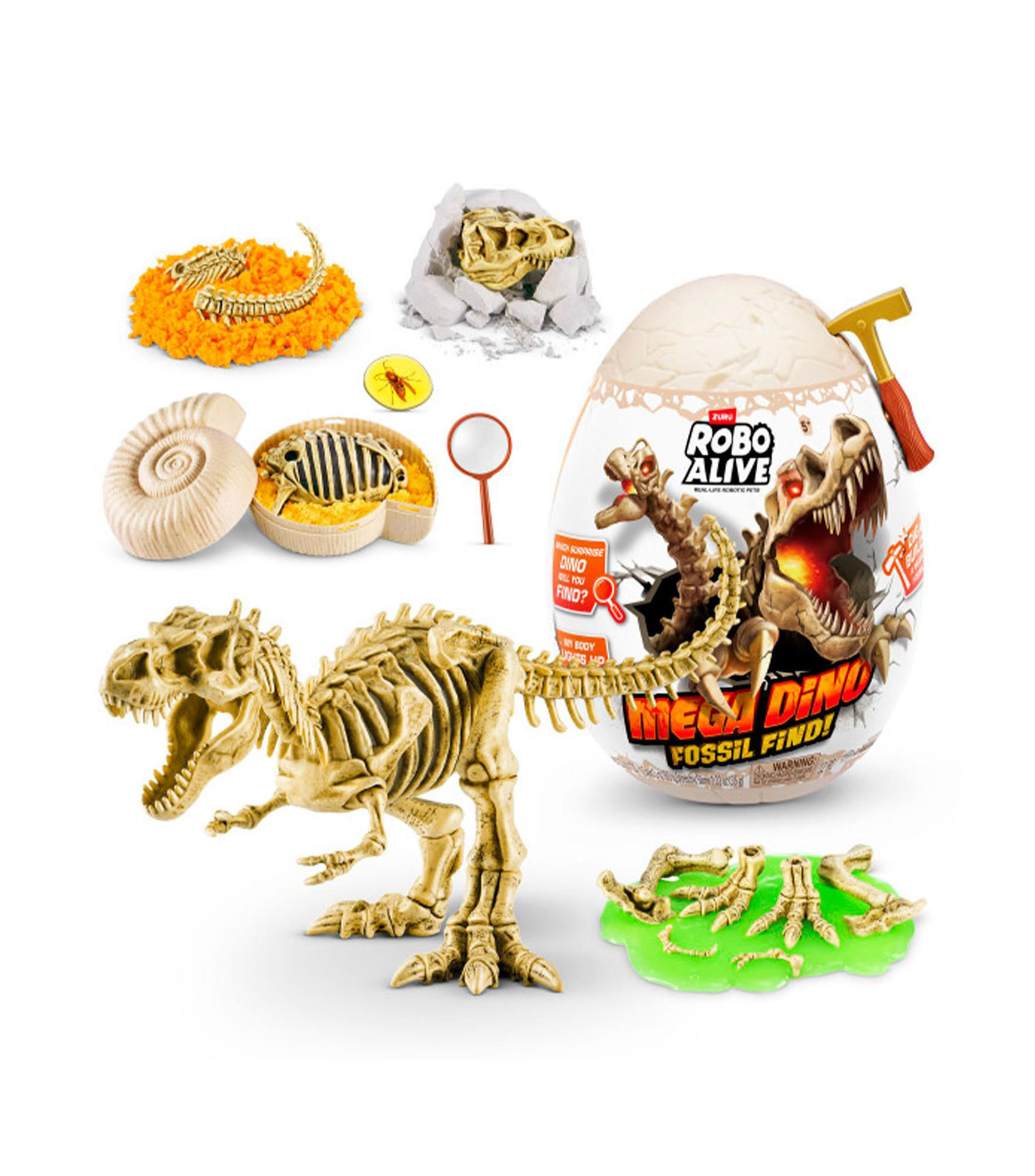 Juguete sorpresa Robo Mega Dino Fossil Find series 1