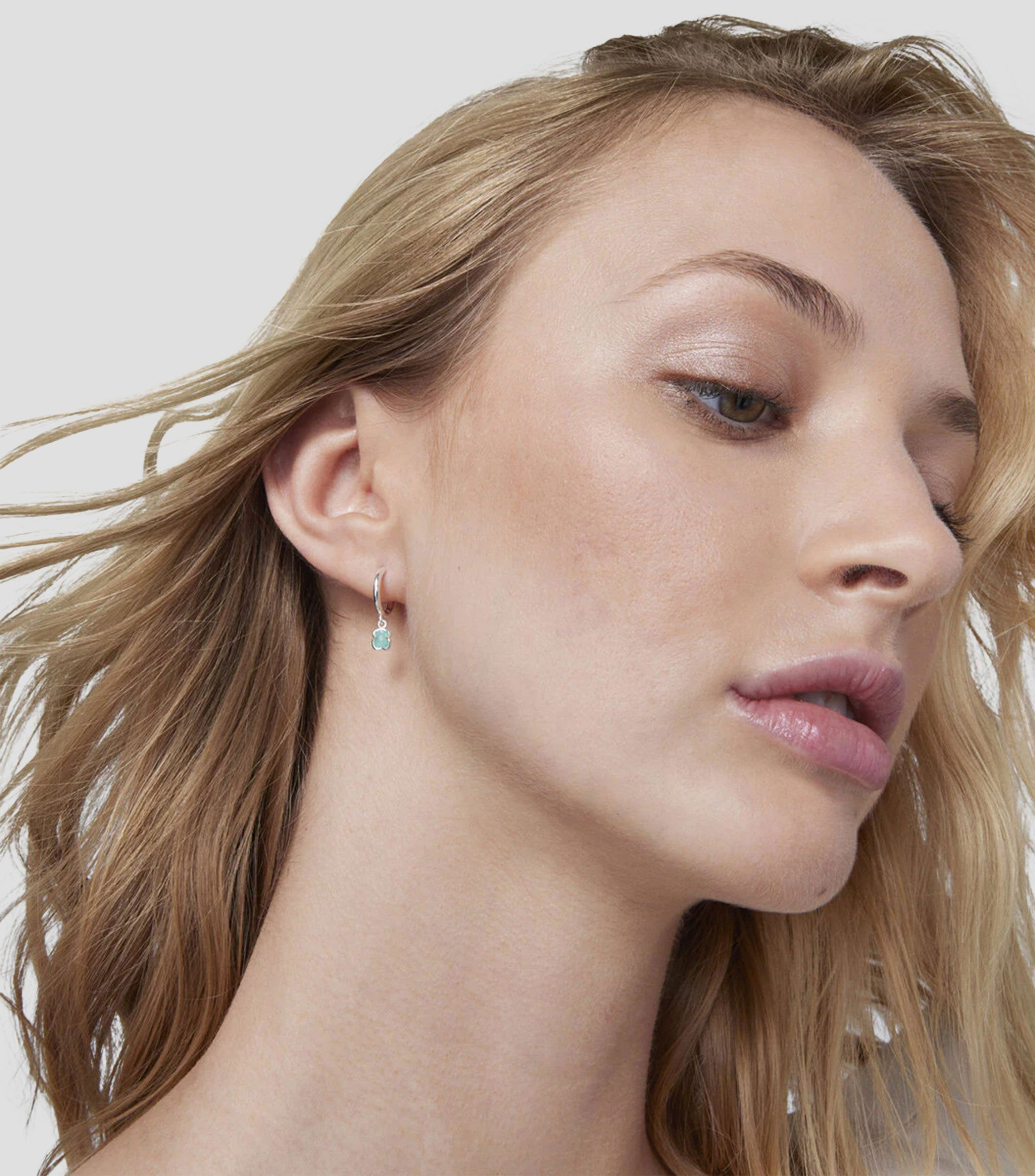 Aretes en plata Cool Color con forma de osos Mujer