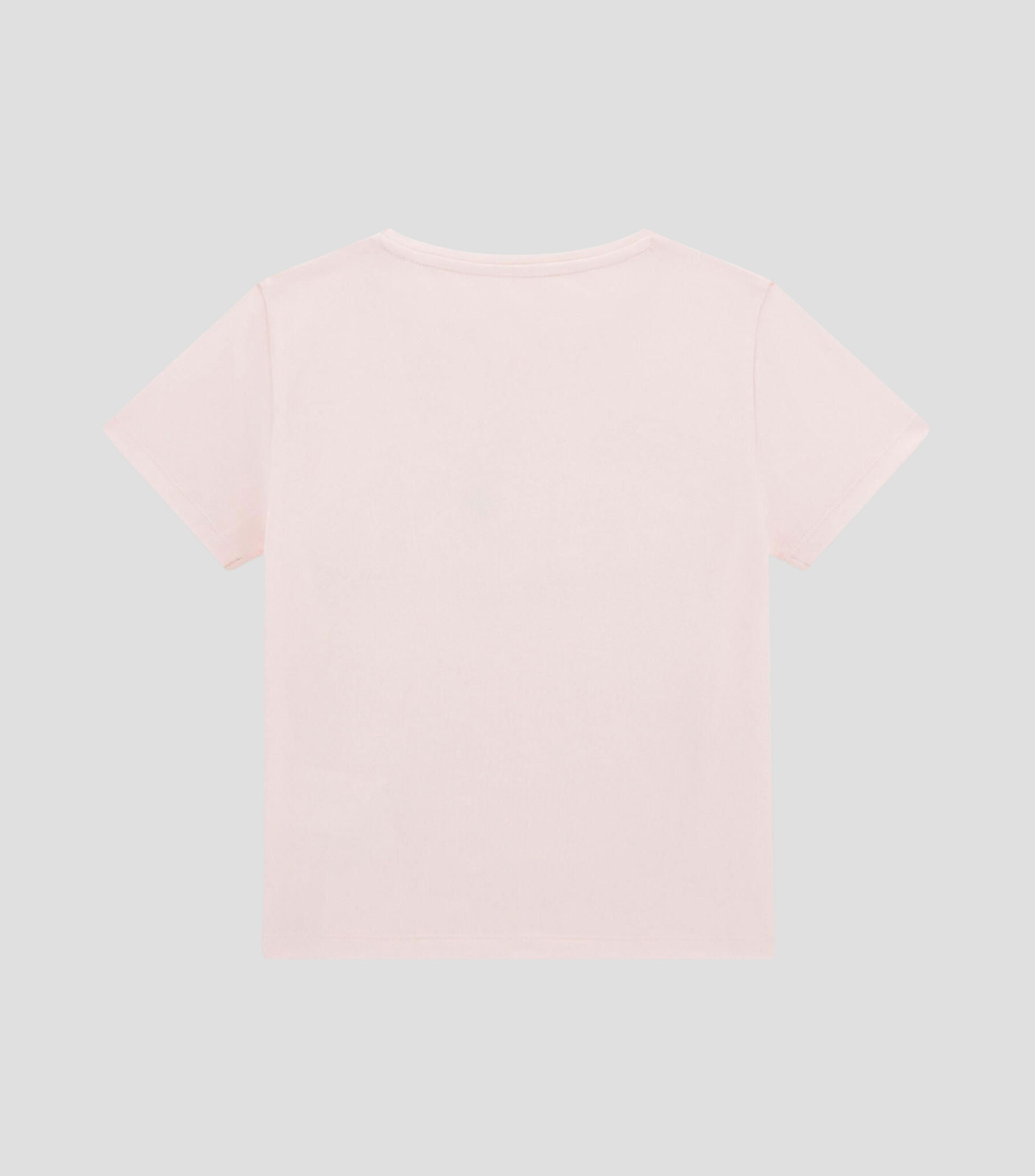 Playera cuello redondo manga corta estampada Niña