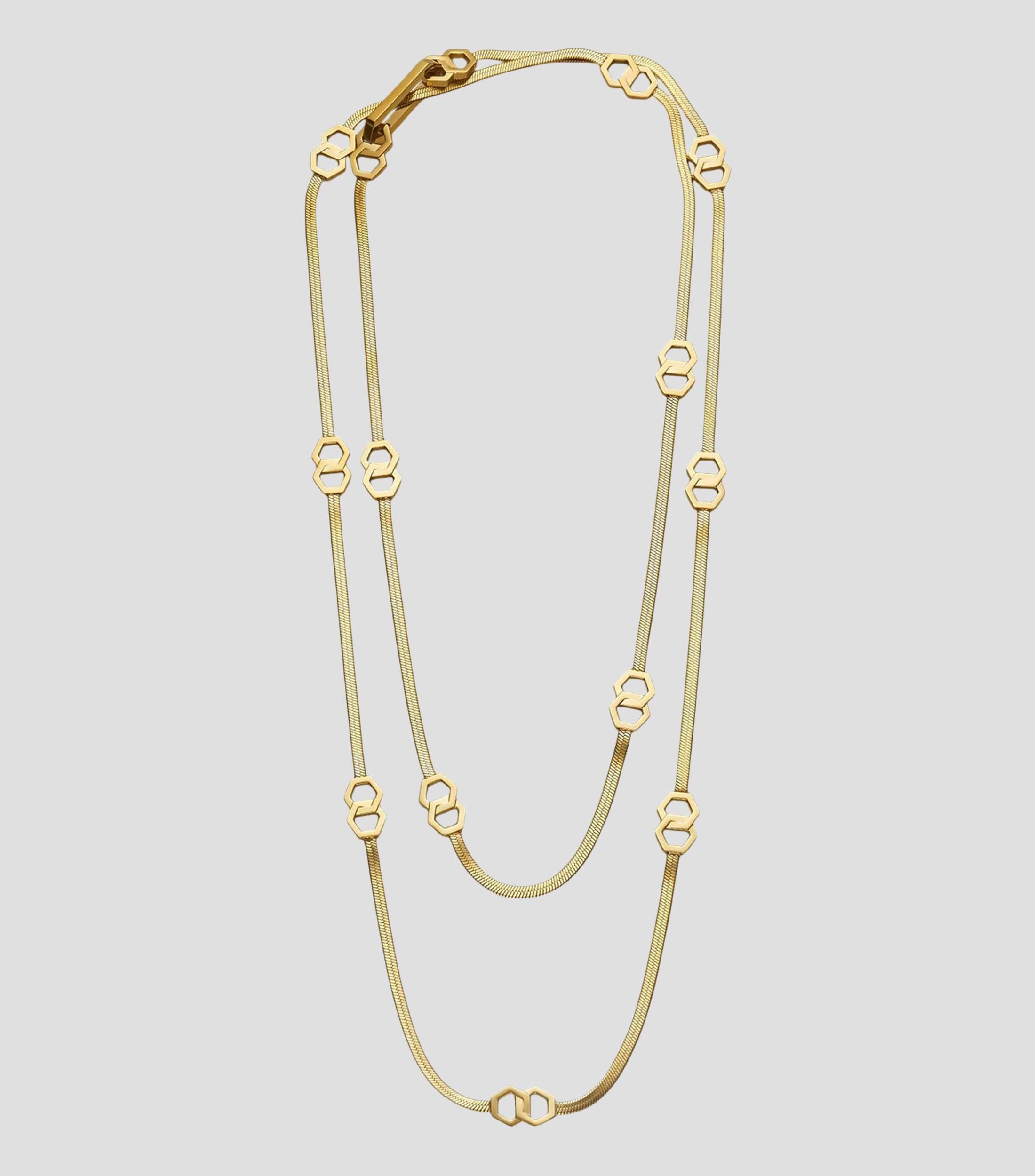 Collar doble Honeycomb Loop Mujer