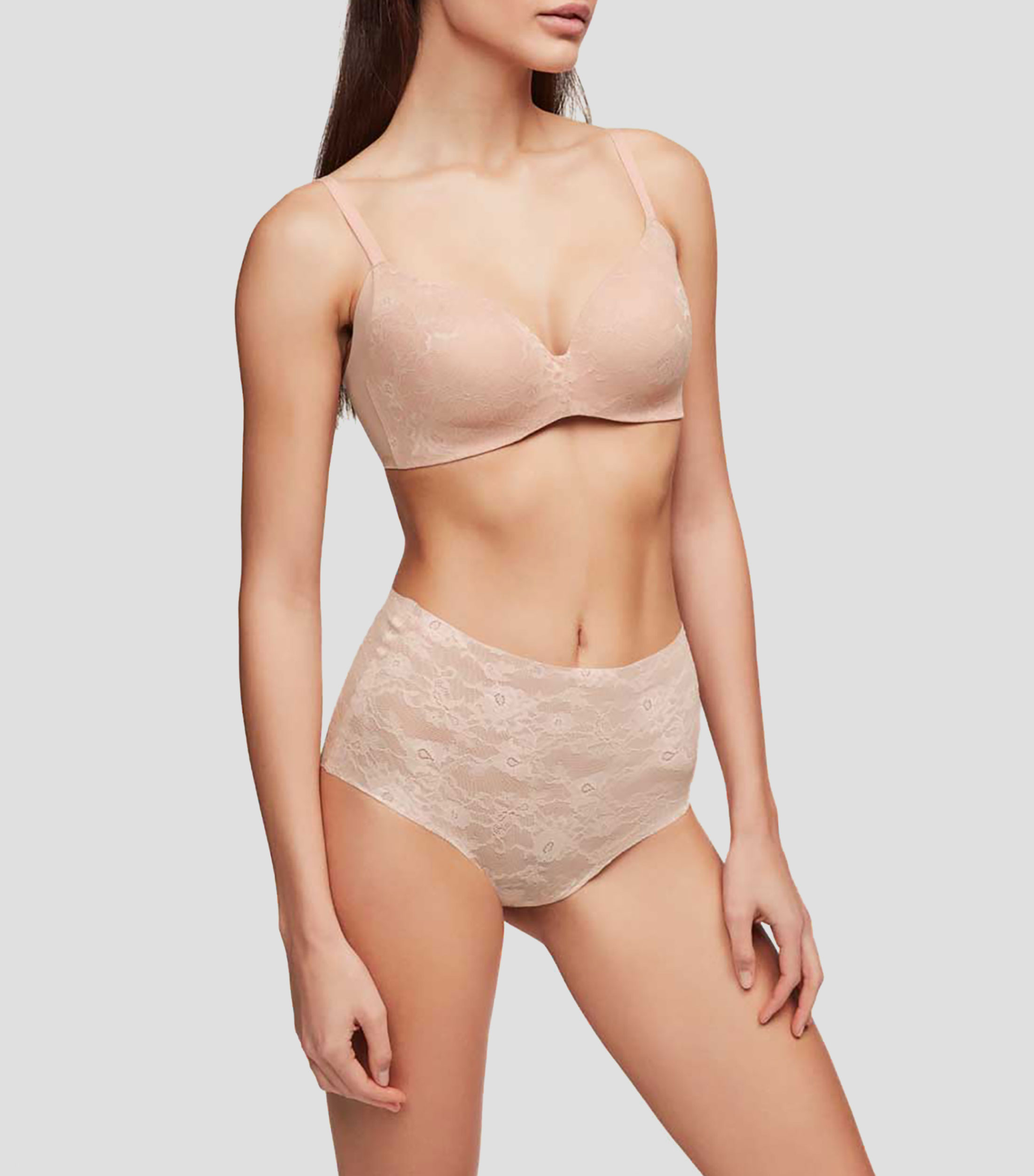 Brasier de encaje con varilla de silicona