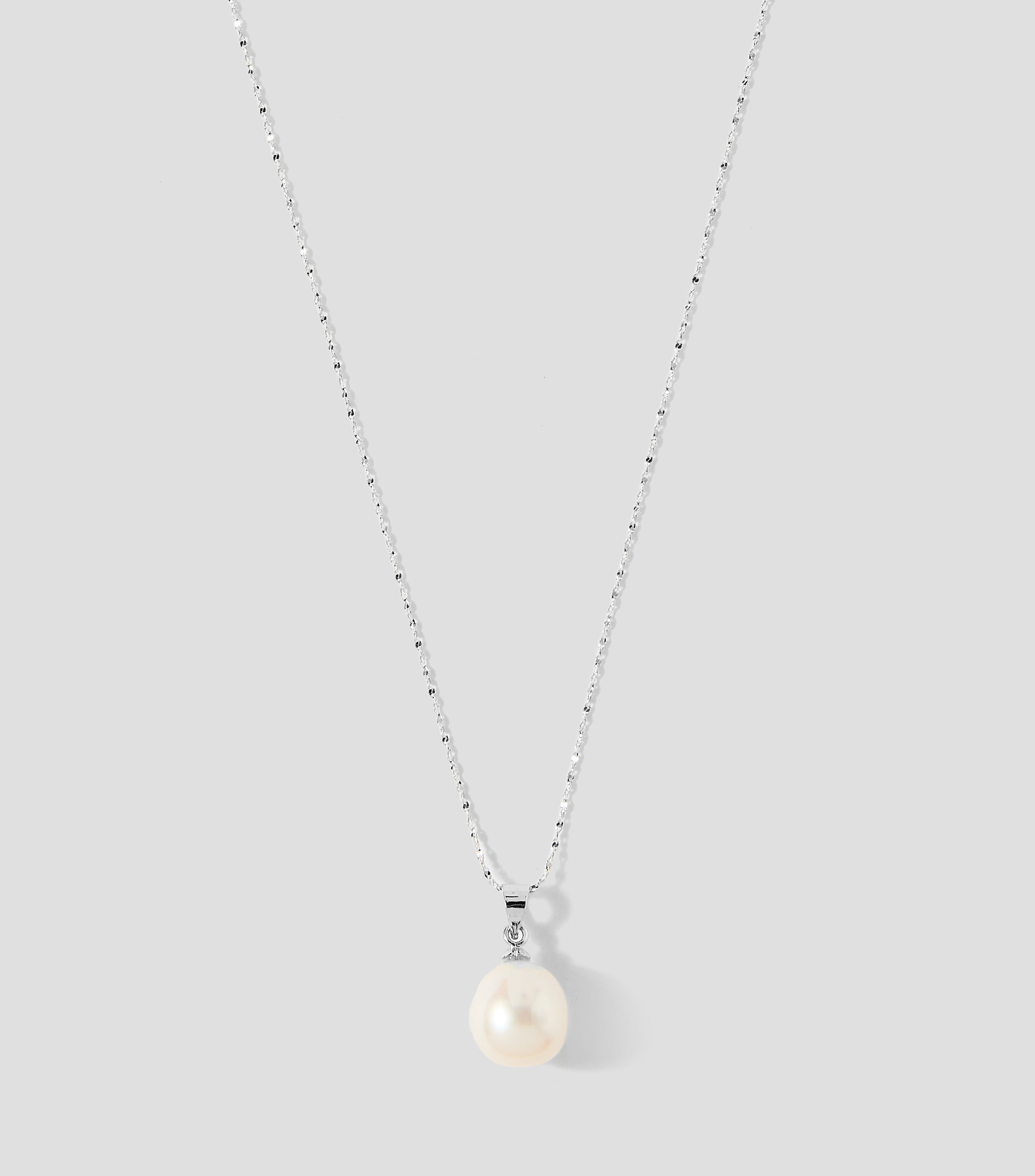Dije con cadena de perla de agua dulce Mujer