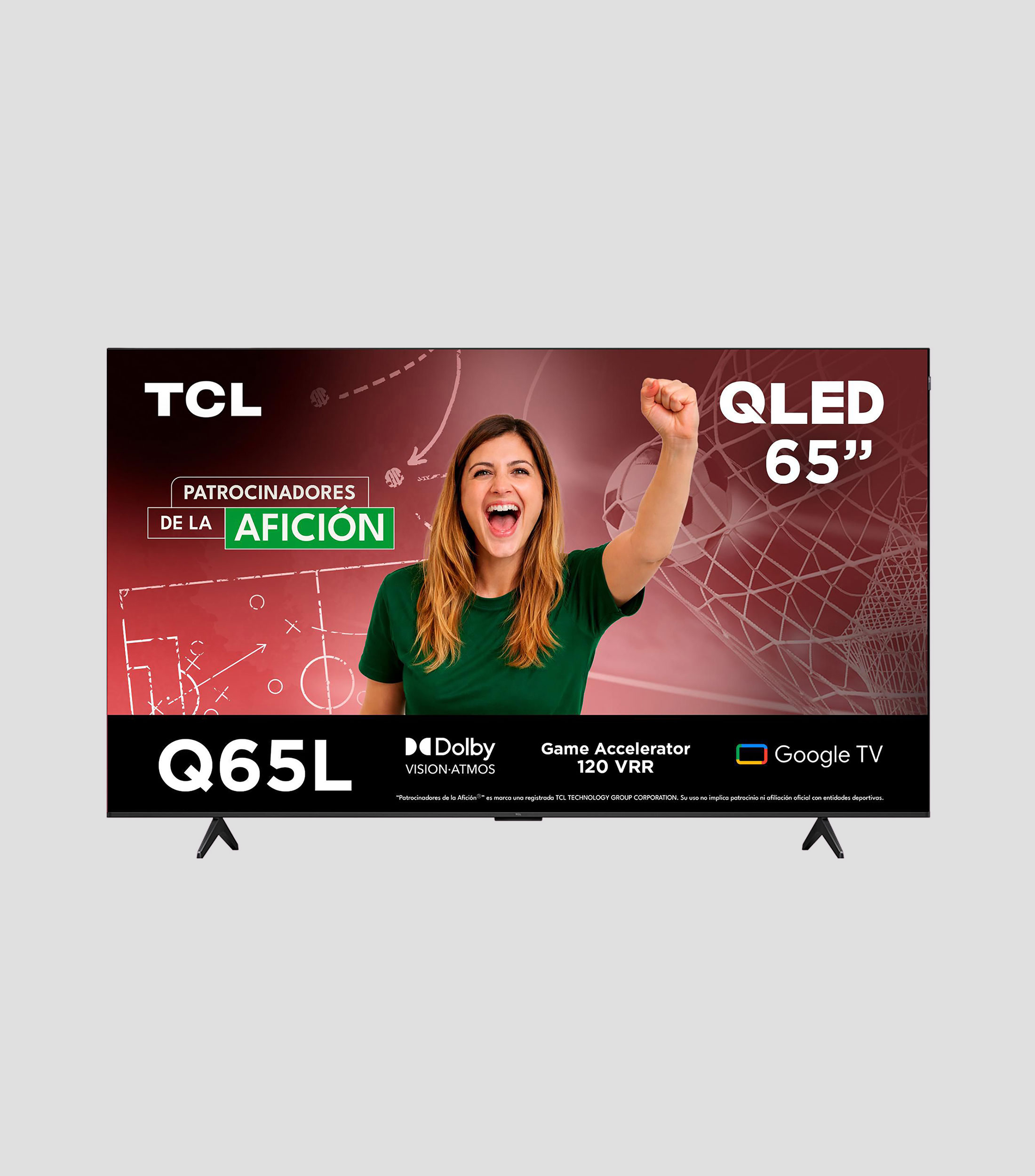 Pantalla 65 Pulgadas Plana QLED 4K Google TV 65Q65L