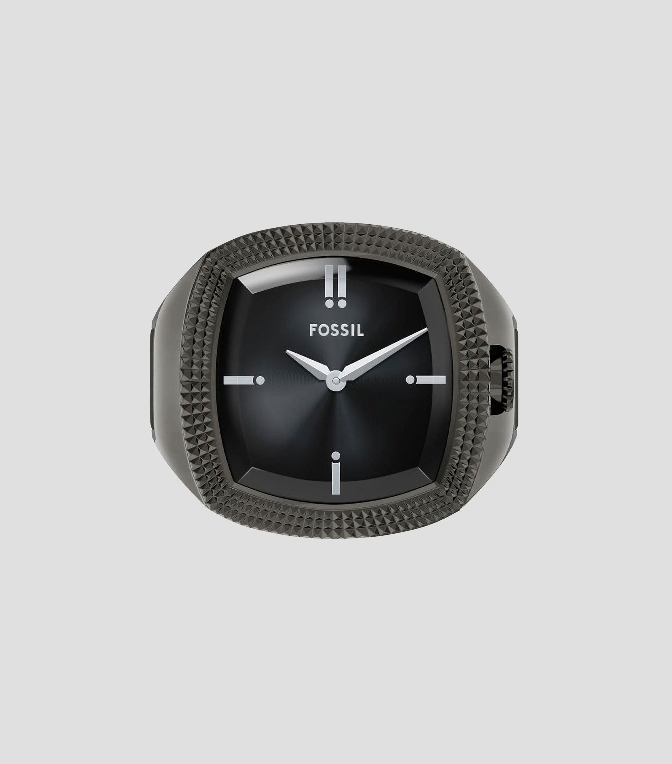 Reloj Watch Ring Nick Jonas x Fossil Machine Luxe Gris Oscuro Unisex