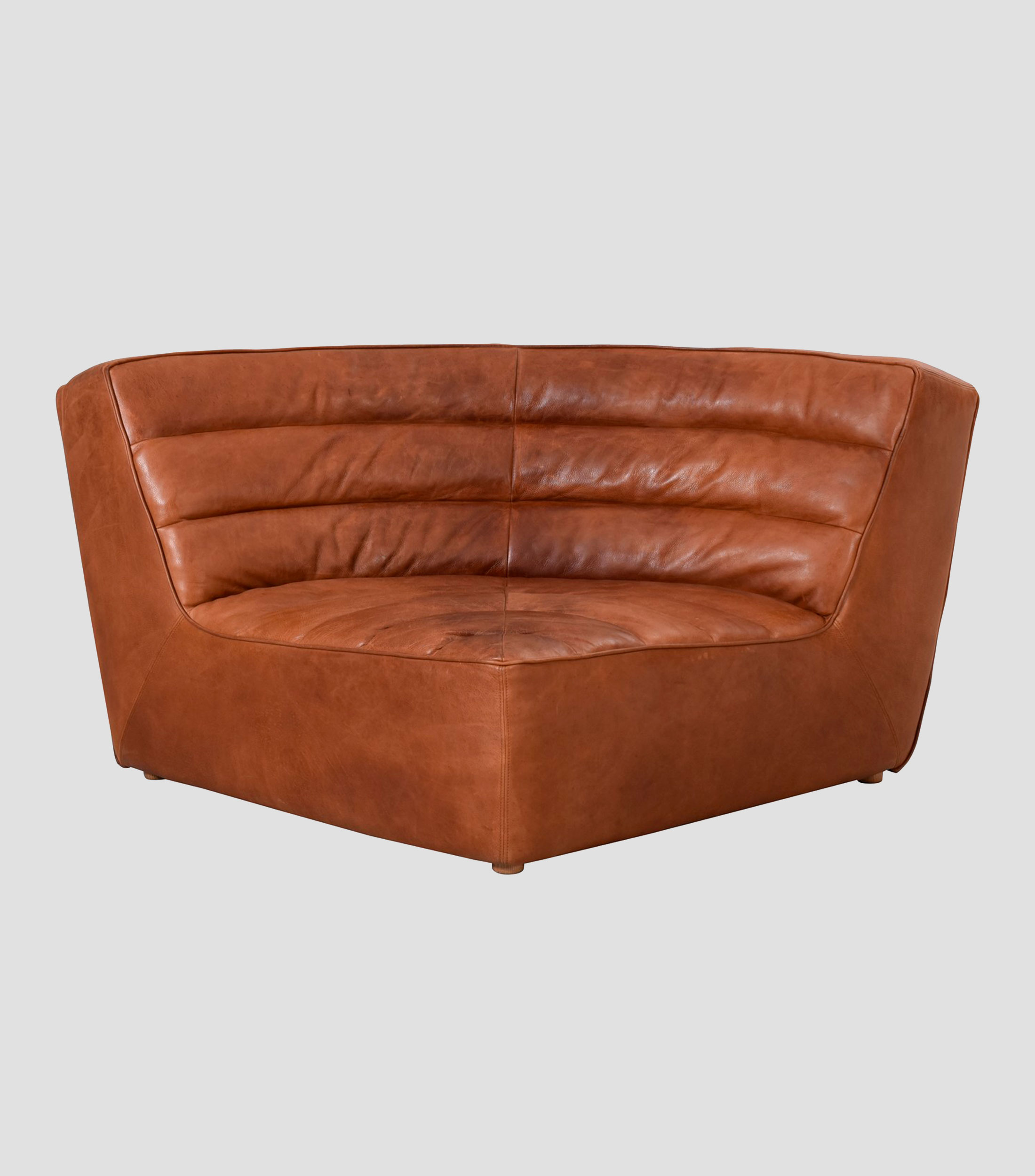 Sillon modular esquinero Shabby en piel
