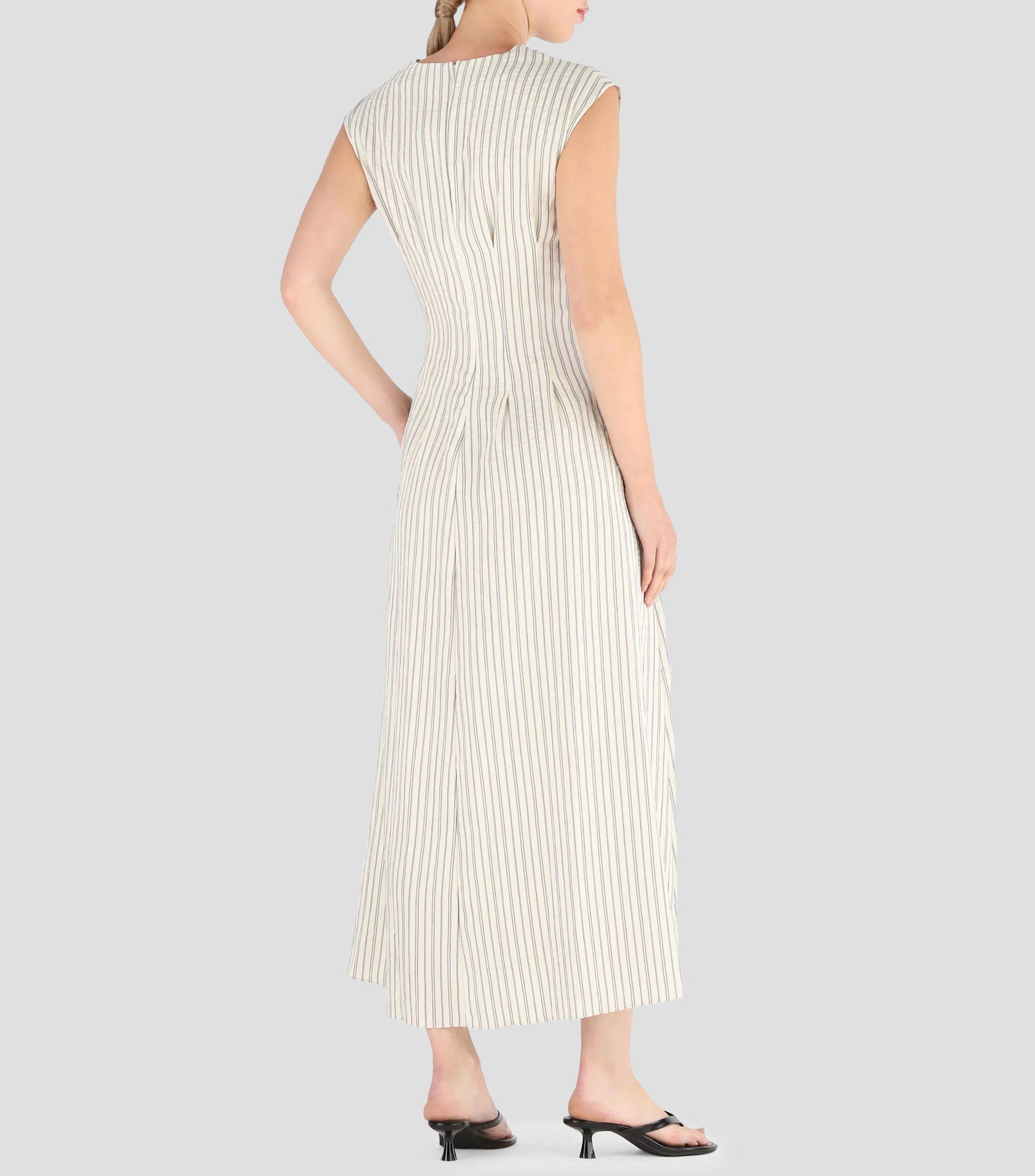 Vestido largo rayas Mujer
