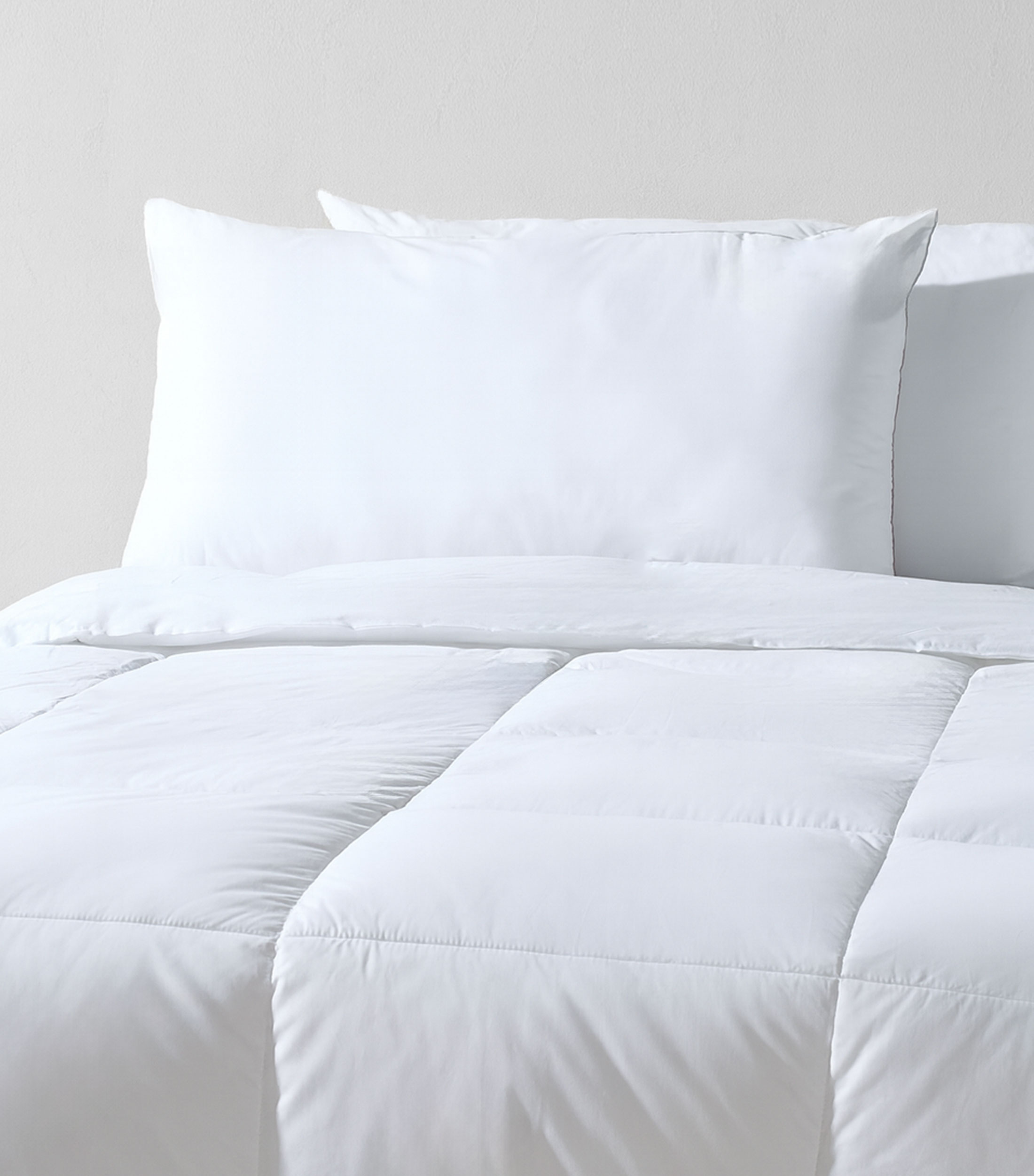 Set 2 Almohadas King Size confort medio blanco