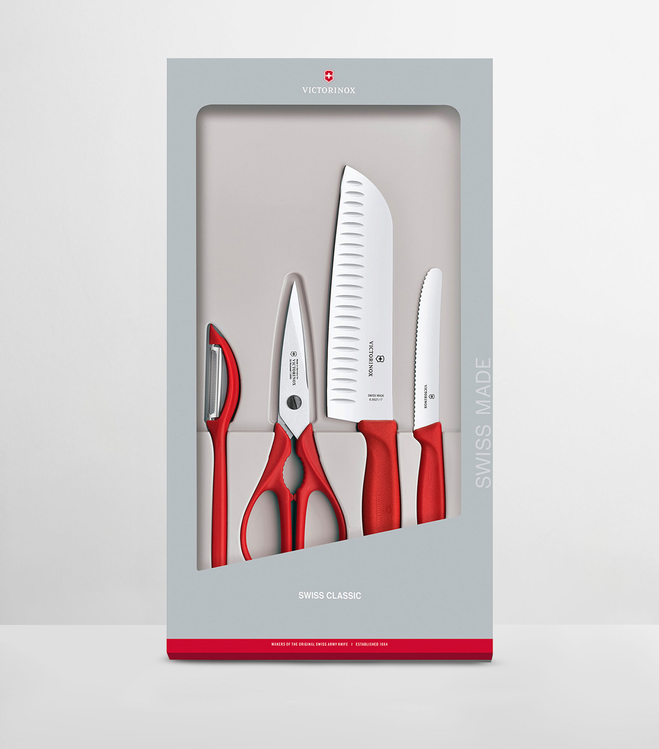 Set de 2 Cuchillos, 1 Pelador y 1 Tijeras