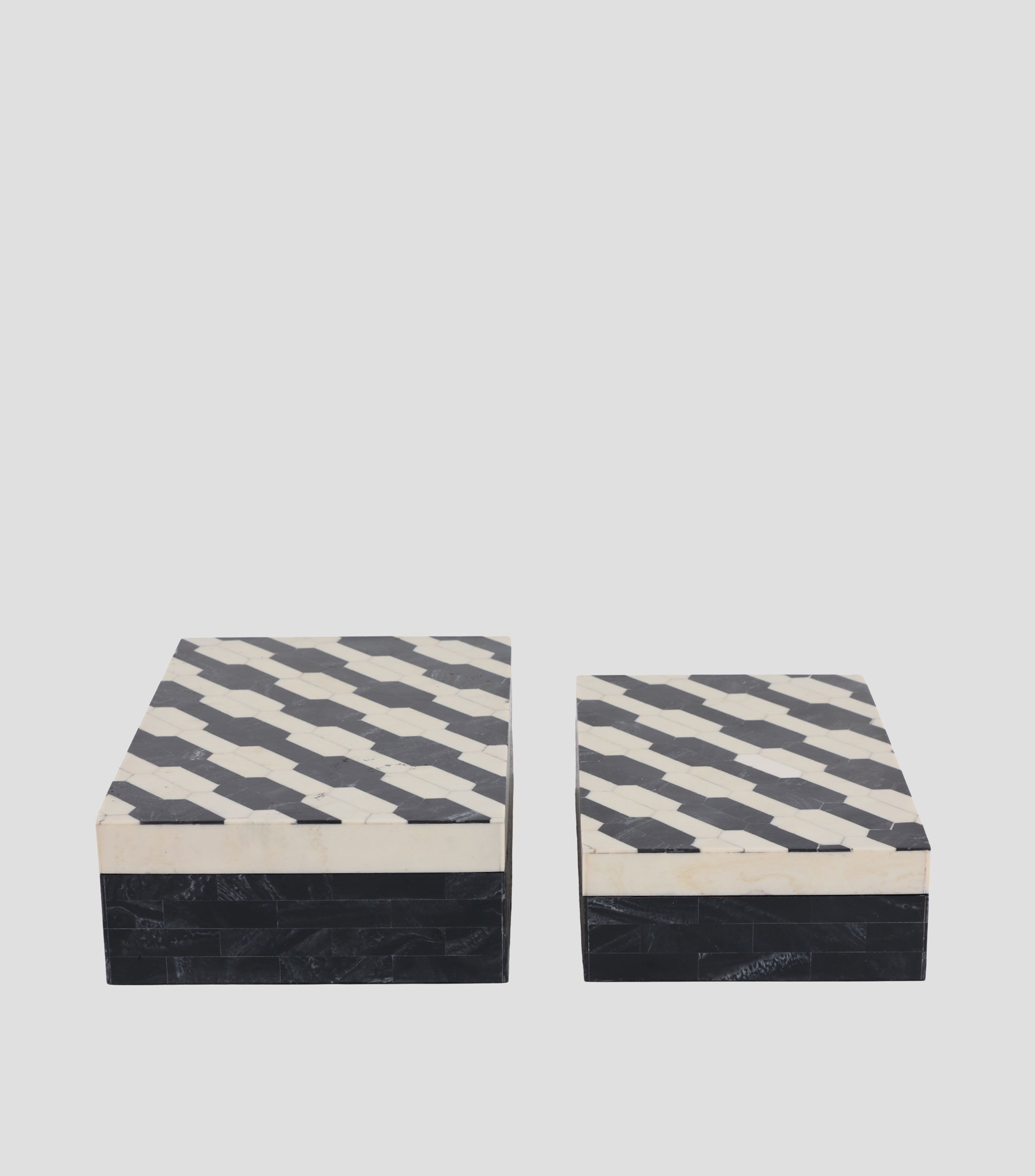 Set 2 Cajas Decorativas en Resina