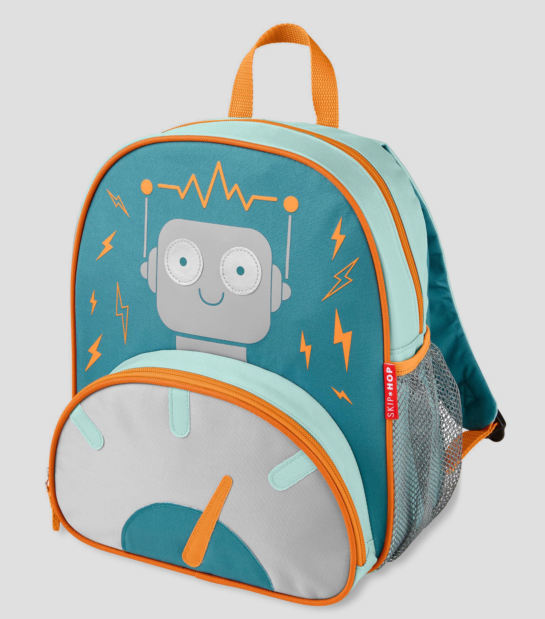 Mochila Escolar Robot Verde Niño