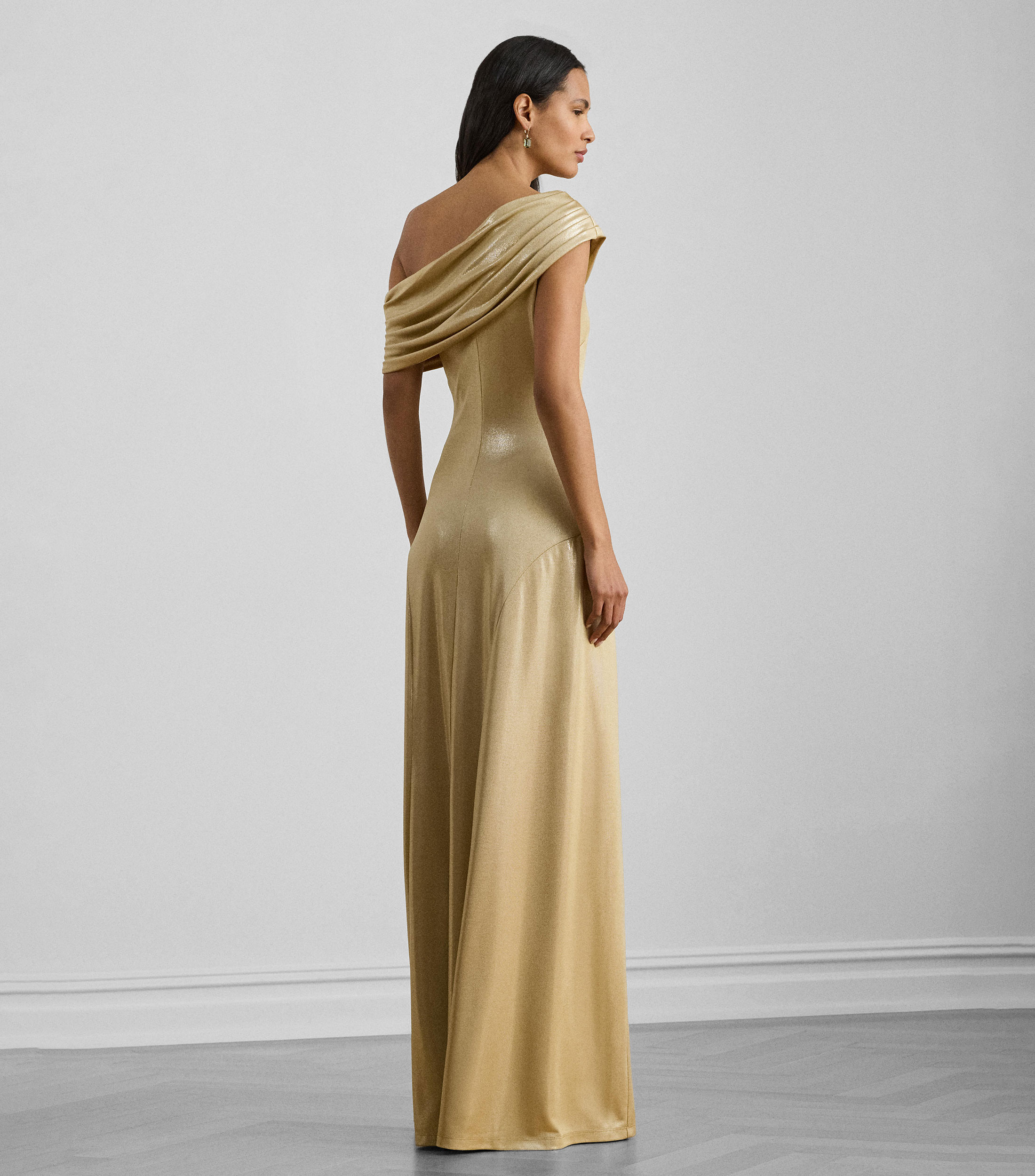 Vestido largo liso Mujer
